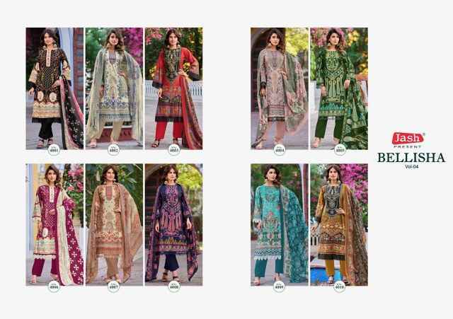Jash Bellisha Vol 4 Cotton Dress Material - New Catalog ( 10 pcs Catalogue )