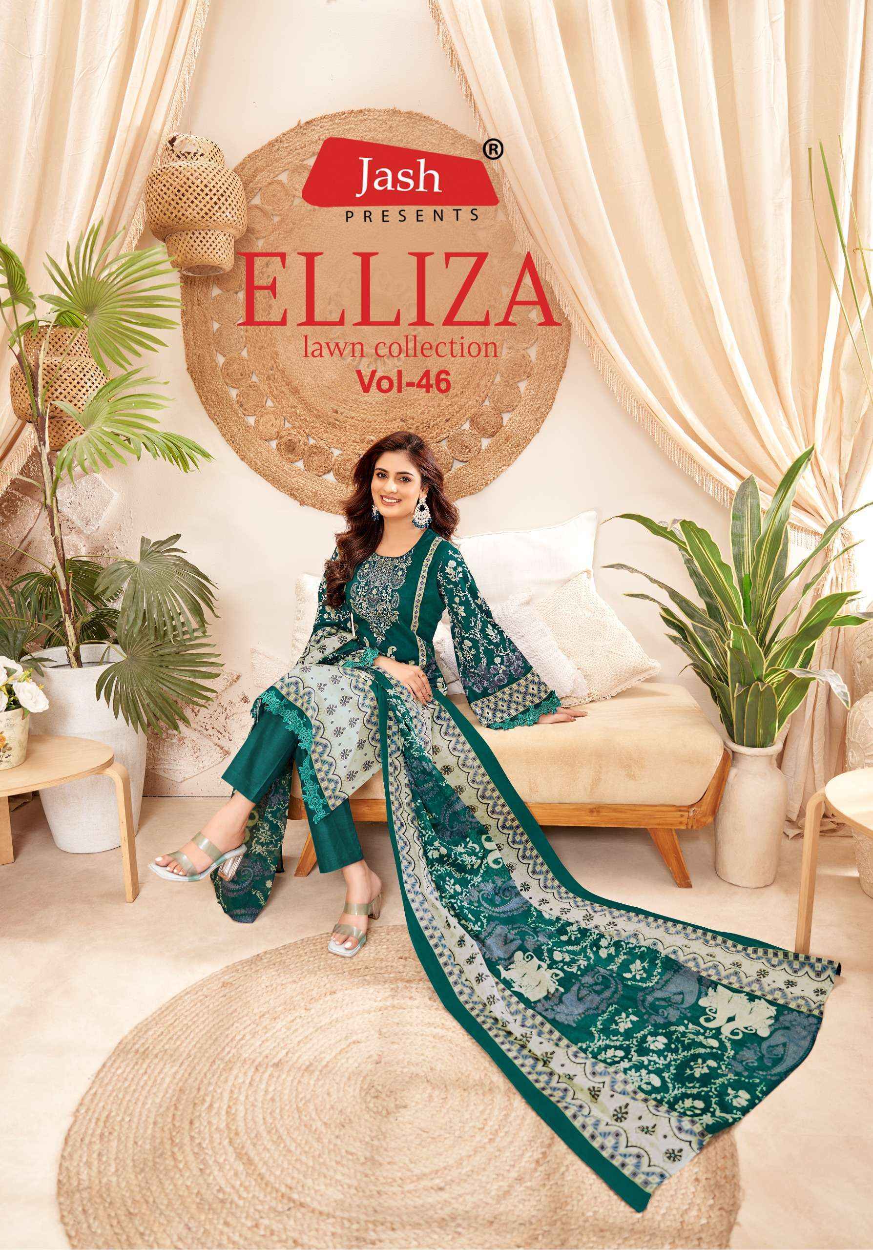 Jash cotton Elliza Vol 46 Cotton Dress Material Wholesale Price ( 10 pcs Catalogue )