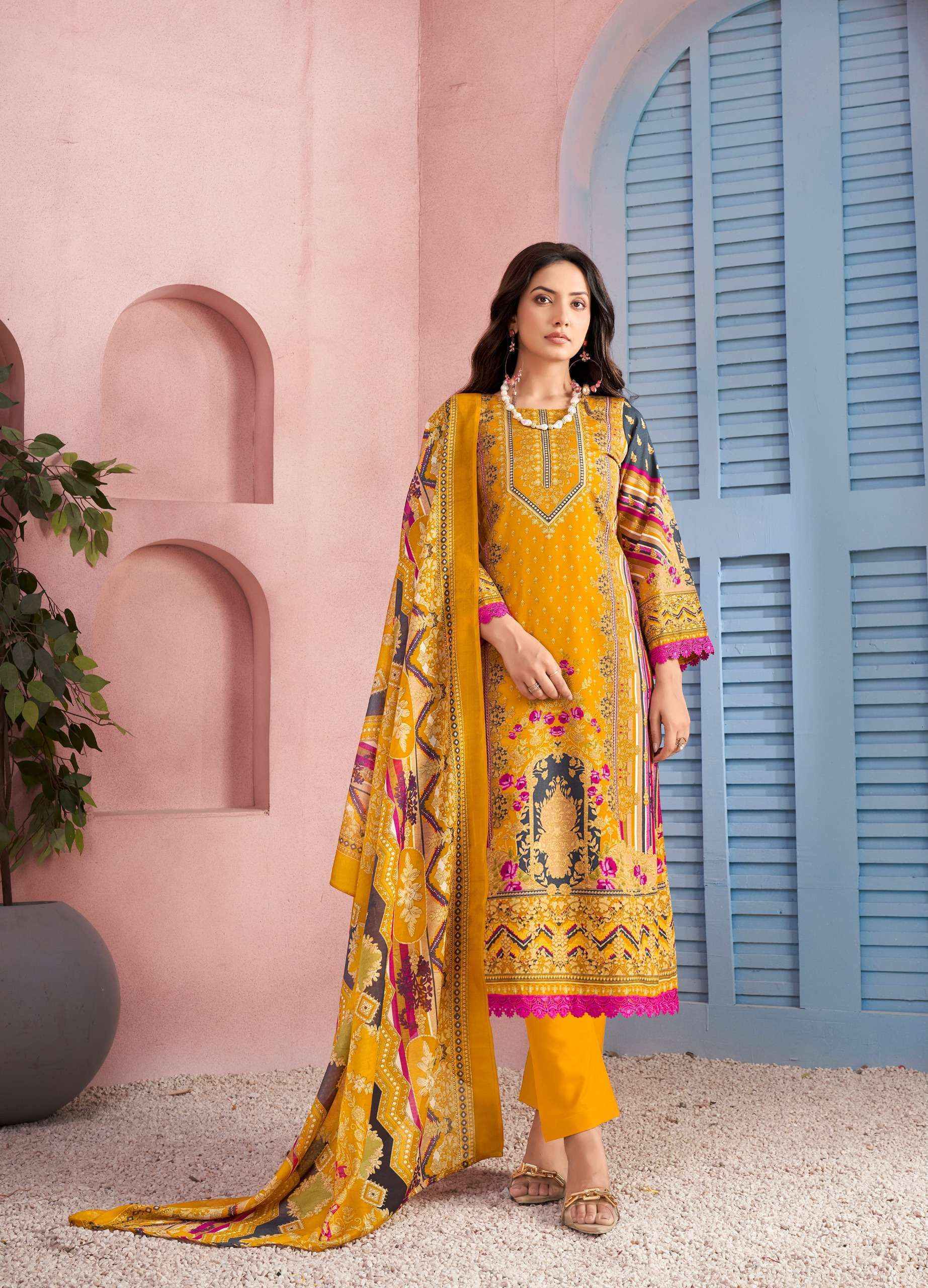Jash Qurbat Vol-3 Cotton Dress Material Wholesale Surat (8 pcs Catalogue)