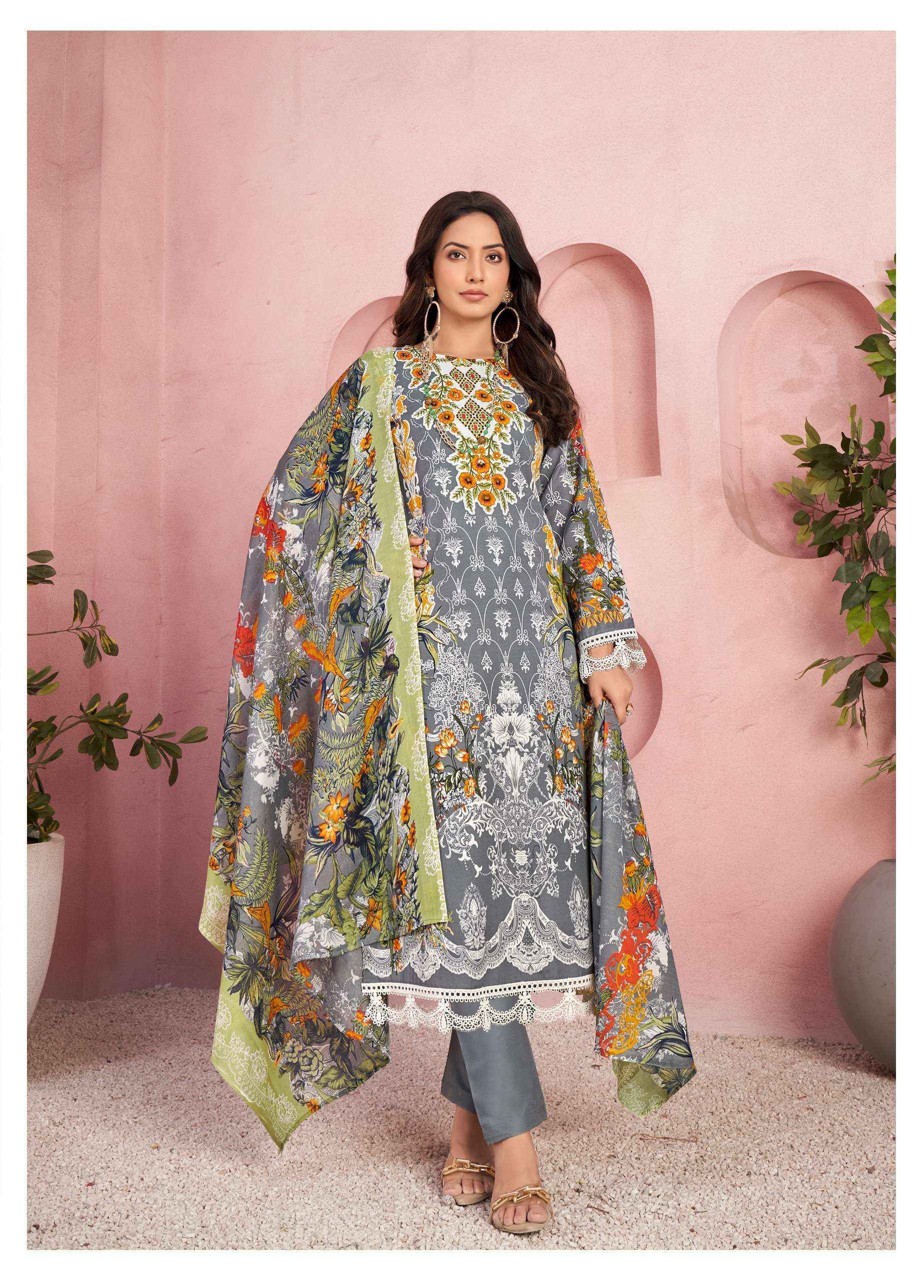 Jash Qurbat Vol-3 Cotton Dress Material Wholesale Surat (8 pcs Catalogue)