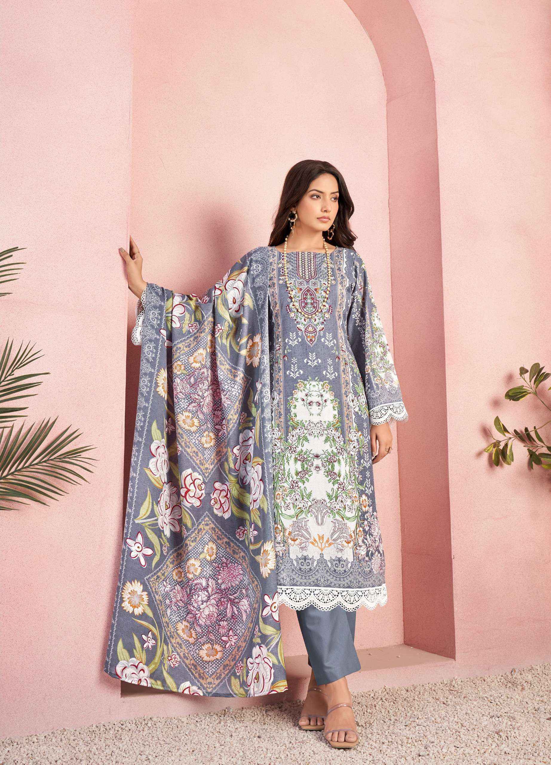 Jash Qurbat Vol-3 Cotton Dress Material Wholesale Surat (8 pcs Catalogue)