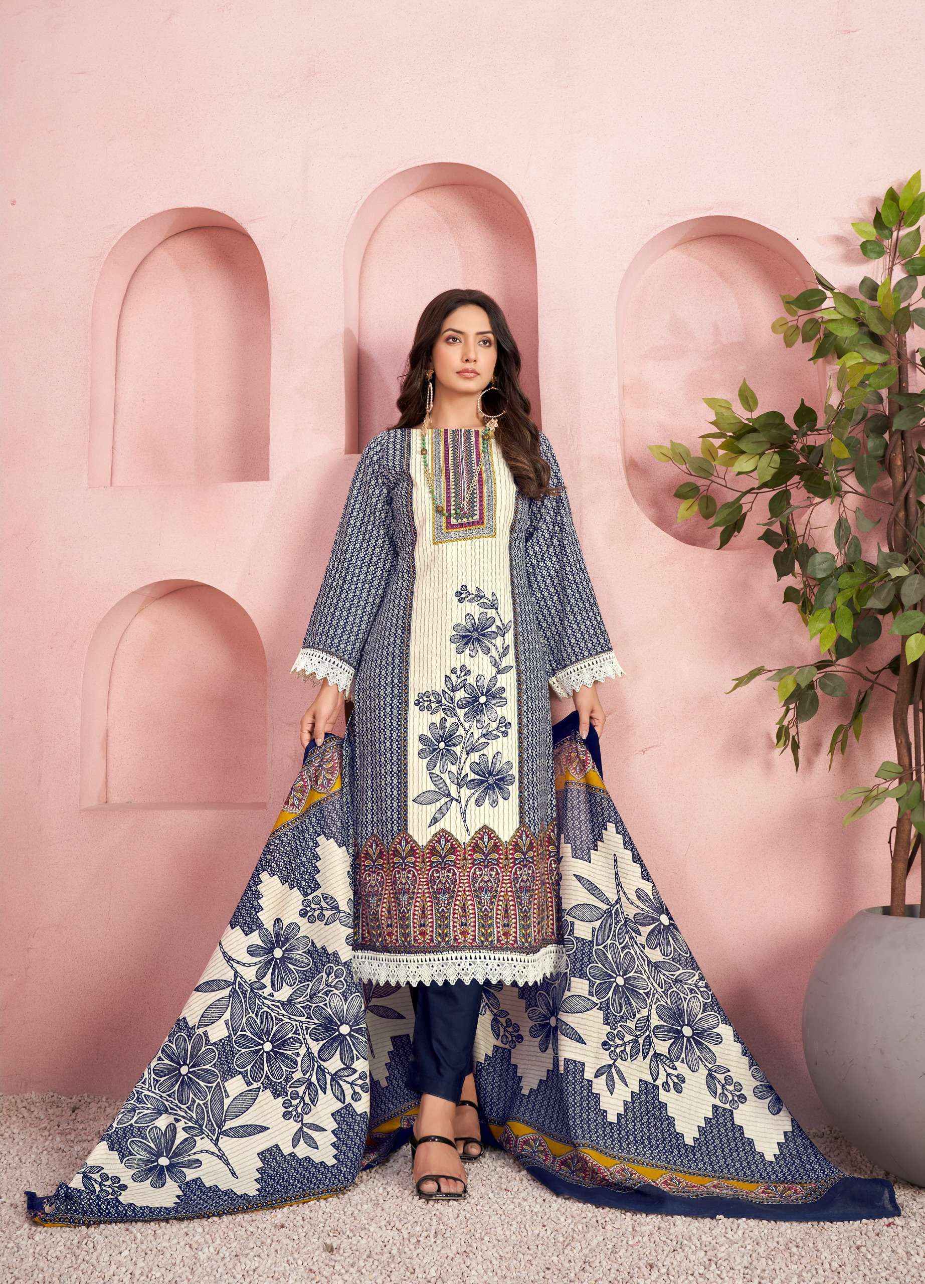 Jash Qurbat Vol-3 Cotton Dress Material Wholesale Surat (8 pcs Catalogue)