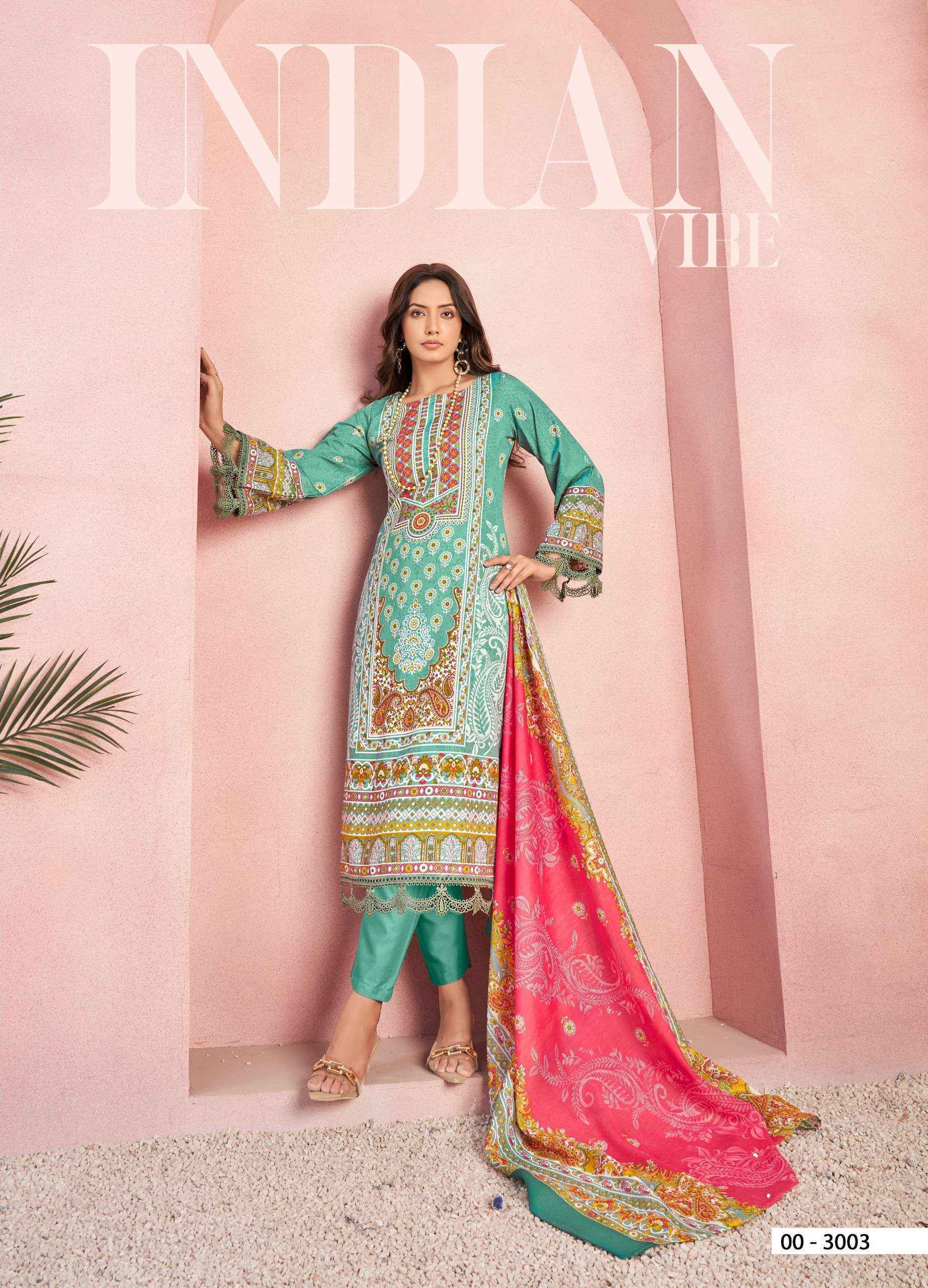 Jash Qurbat Vol-3 Cotton Dress Material Wholesale Surat (8 pcs Catalogue)