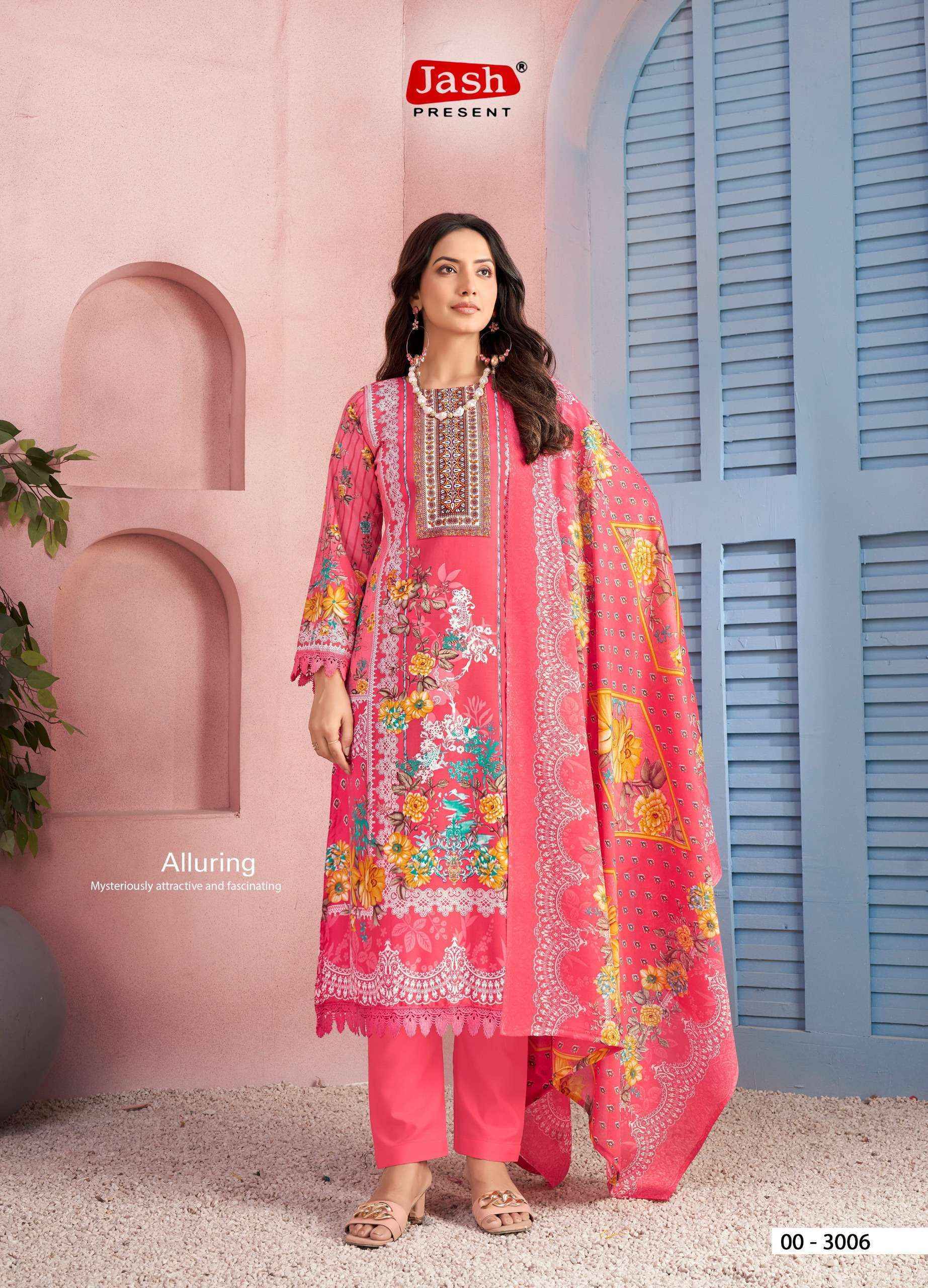 Jash Qurbat Vol-3 Cotton Dress Material Wholesale Surat (8 pcs Catalogue)