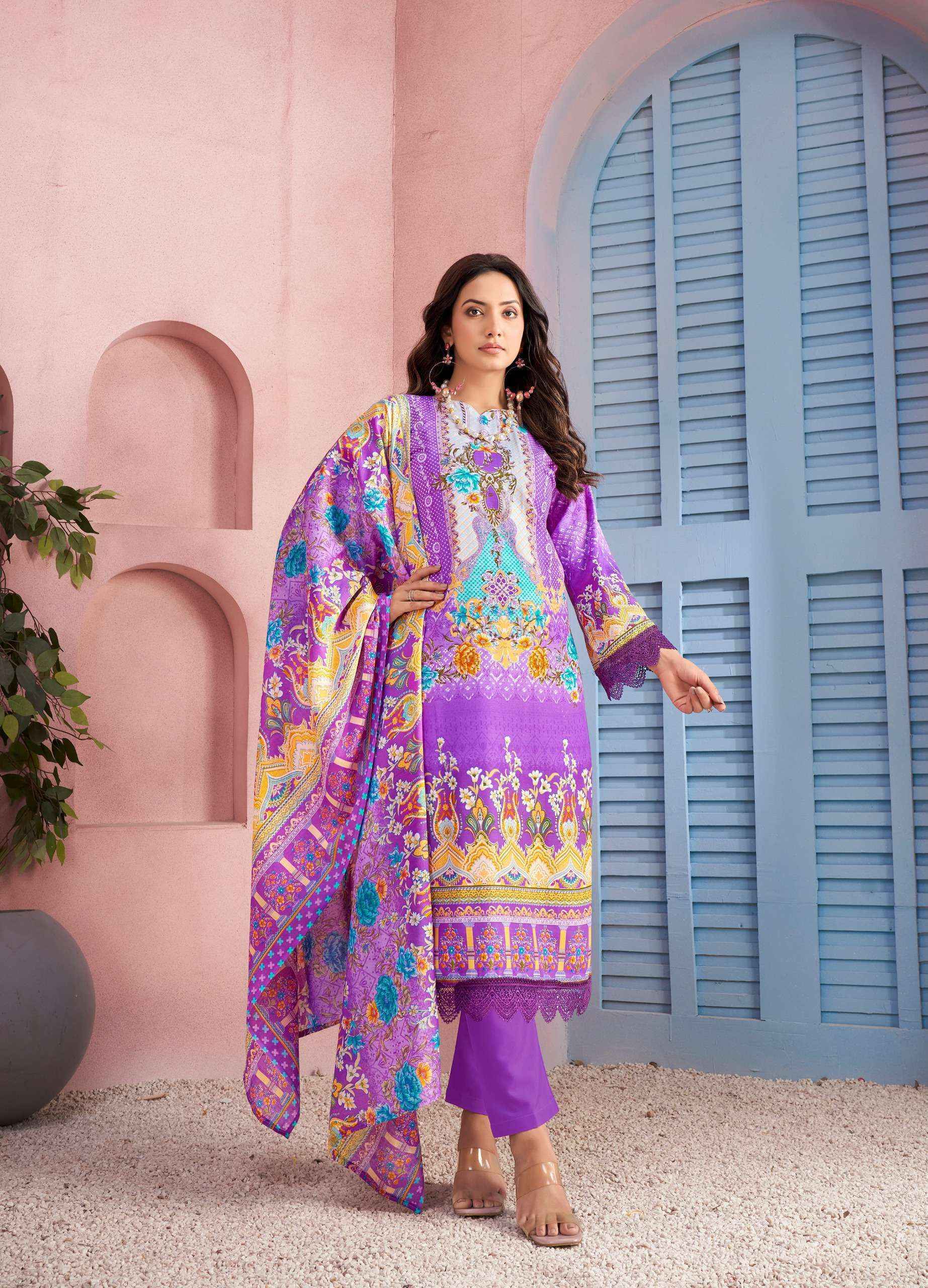 Jash Qurbat Vol-3 Cotton Dress Material Wholesale Surat (8 pcs Catalogue)