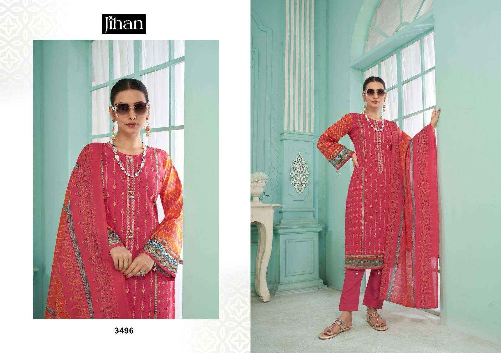 Jihan Crafted Elegance Vol 2 Lawn Dress Material Wholesale Price ( 4 pcs Catalogue )