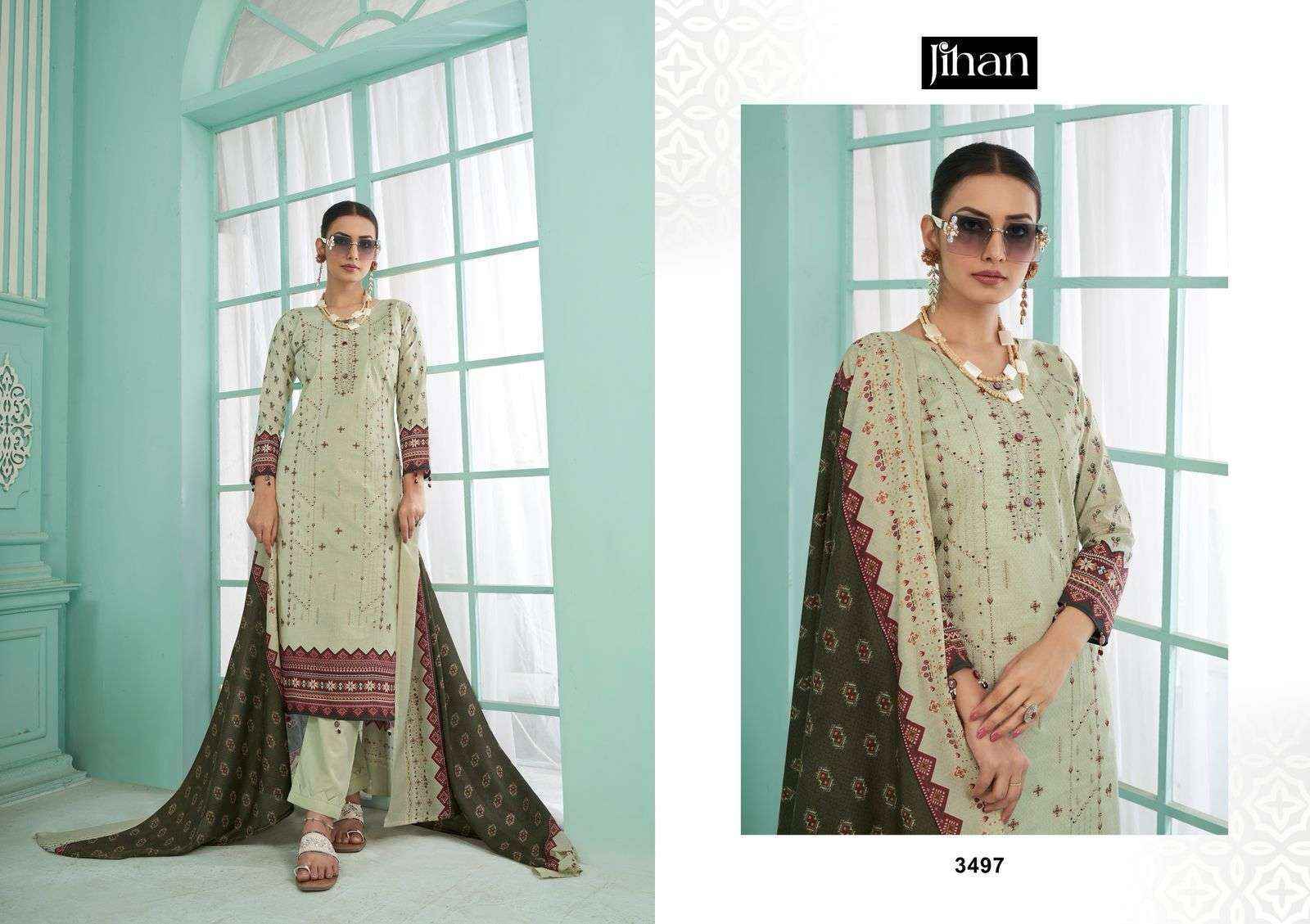 Jihan Crafted Elegance Vol 2 Lawn Dress Material Wholesale Price ( 4 pcs Catalogue )