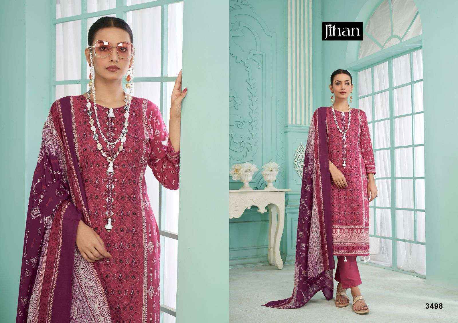 Jihan Crafted Elegance Vol 2 Lawn Dress Material Wholesale Price ( 4 pcs Catalogue )