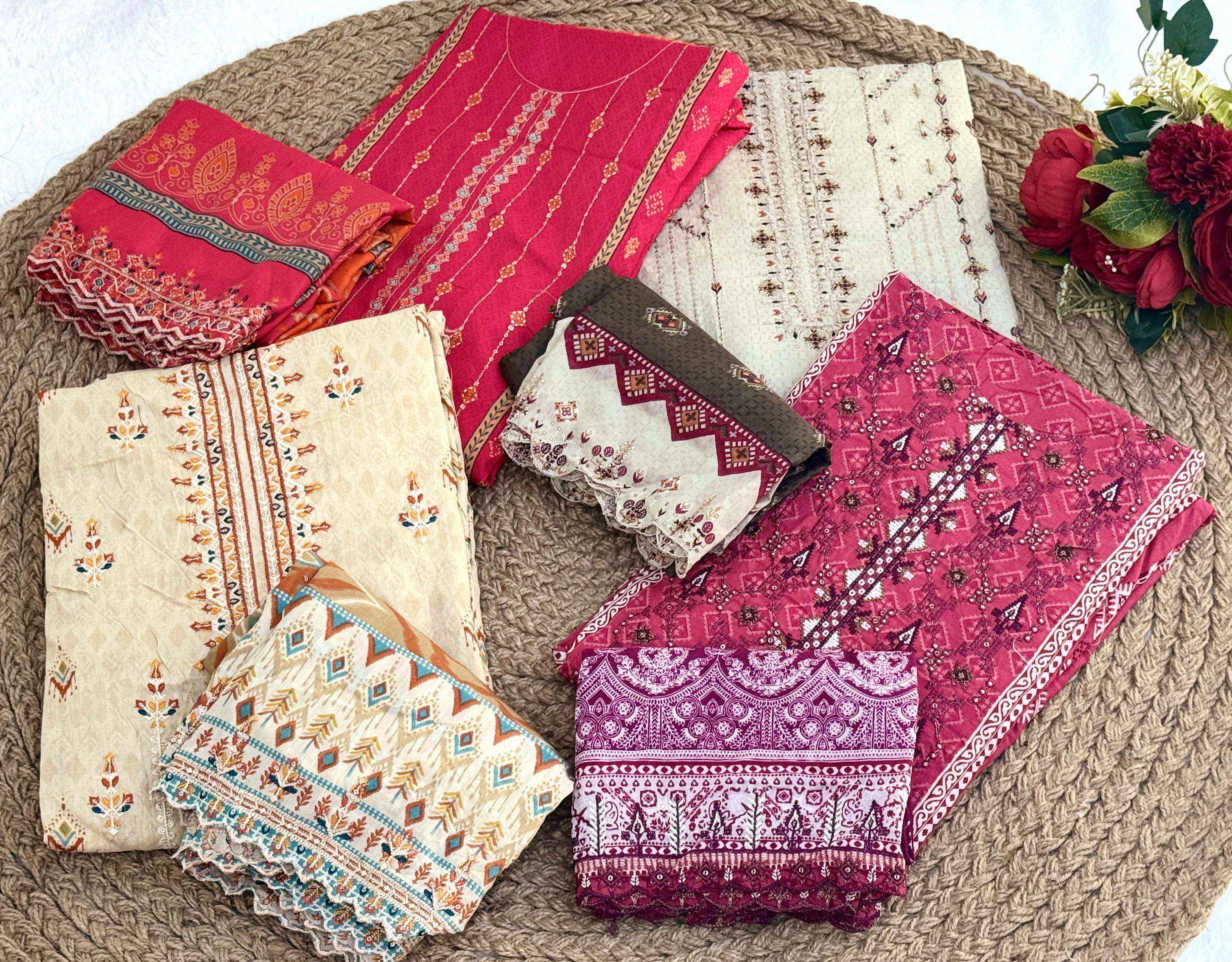 Jihan Crafted Elegance Vol 2 Lawn Dress Material Wholesale Price ( 4 pcs Catalogue )