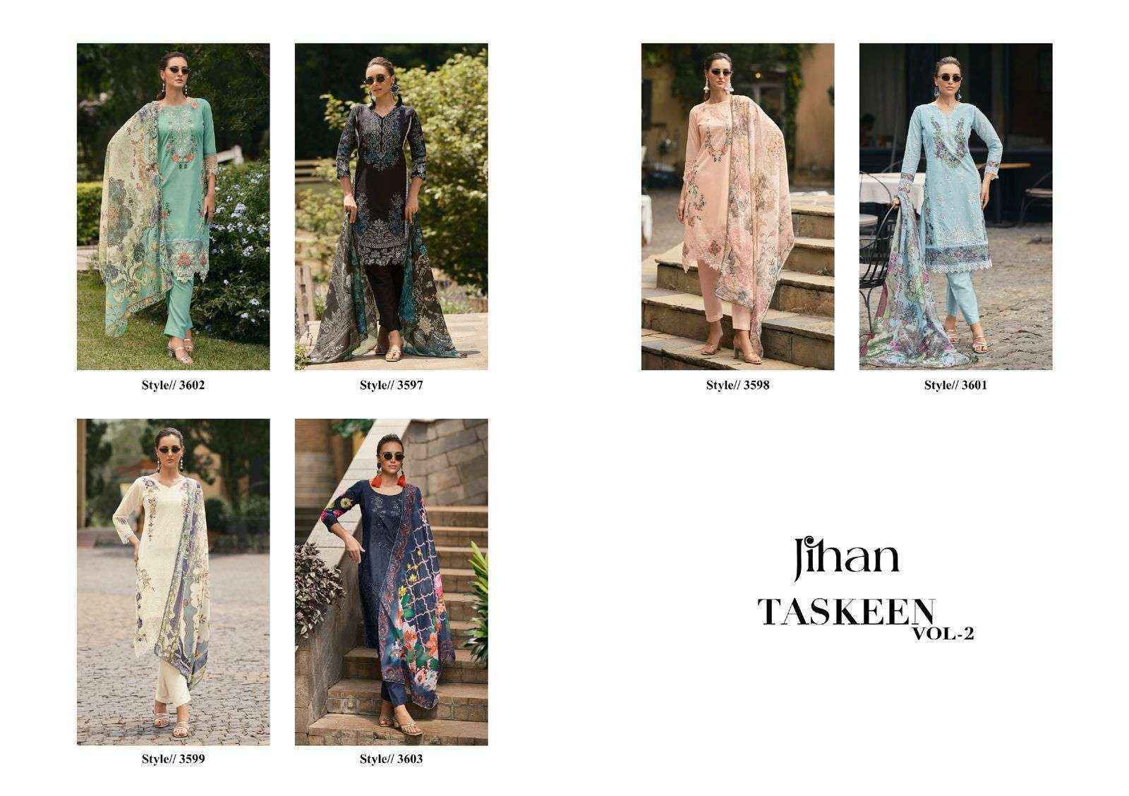 Jihan Taskeen Vol 2 Cotton Suits Pakistani Salwar kameez ( 6 pcs Catalogue )