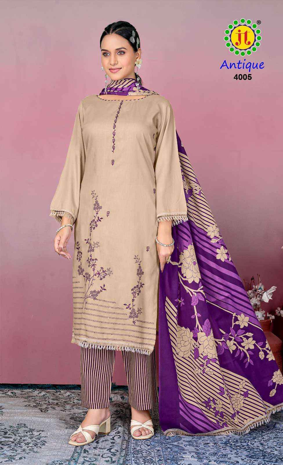 Jt Antique Vol 4 Rayon Dress Material New Catalog Online Shopping ( 5 pcs Catalogue )