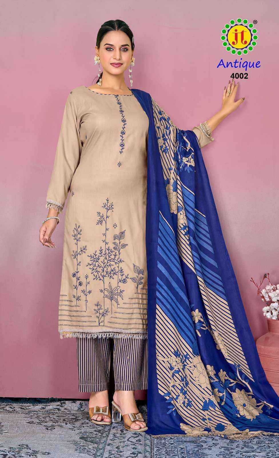 Jt Antique Vol 4 Rayon Dress Material New Catalog Online Shopping ( 5 pcs Catalogue )