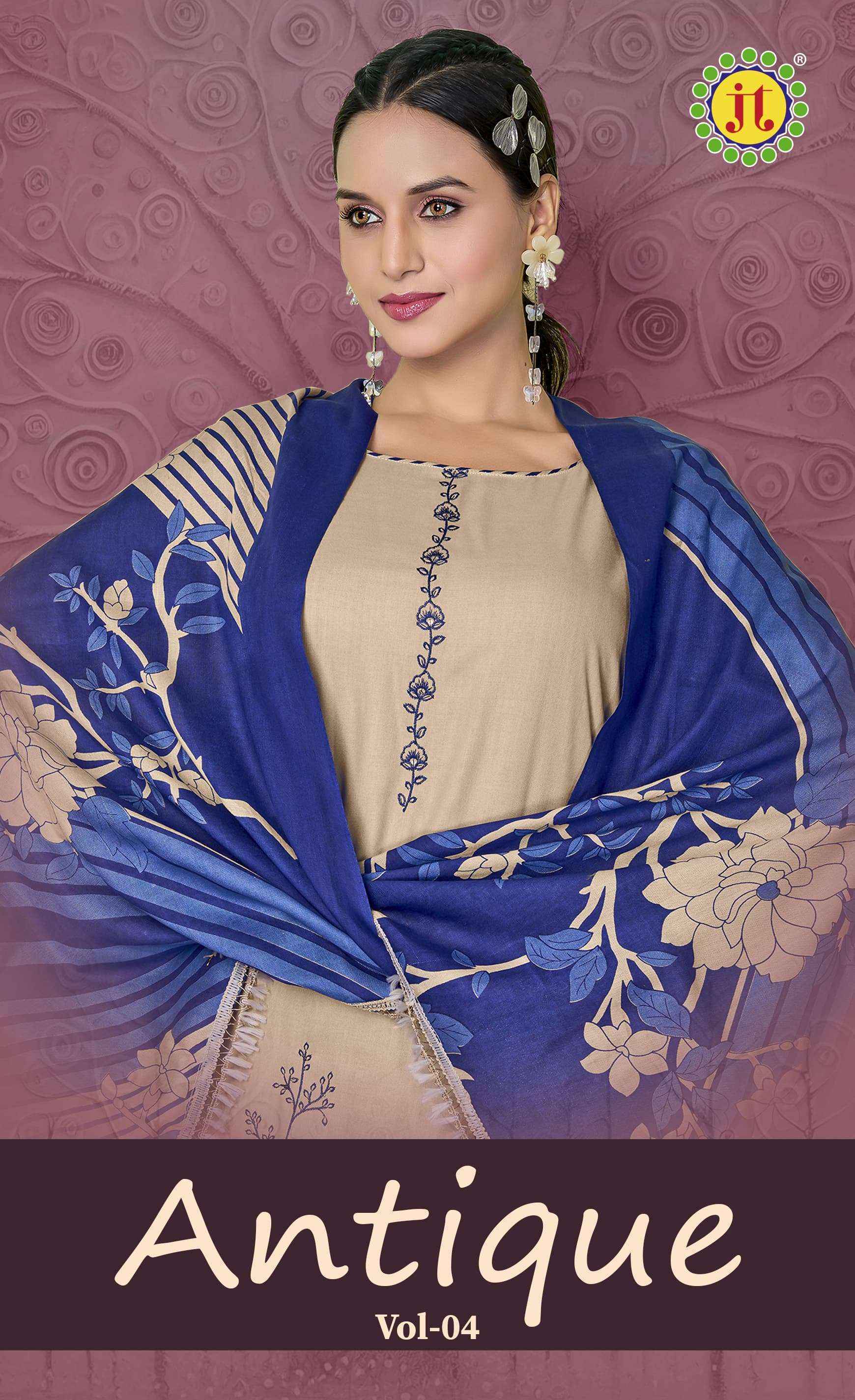 Jt Antique Vol 4 Rayon Dress Material New Catalog Online Shopping ( 5 pcs Catalogue )