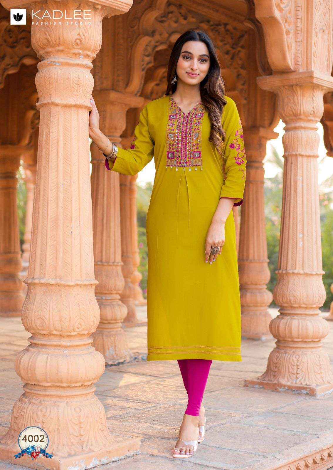 Kadlee Ladlee Rayon Kurti Wholesale Rate ( 6 Pcs Catalog )
