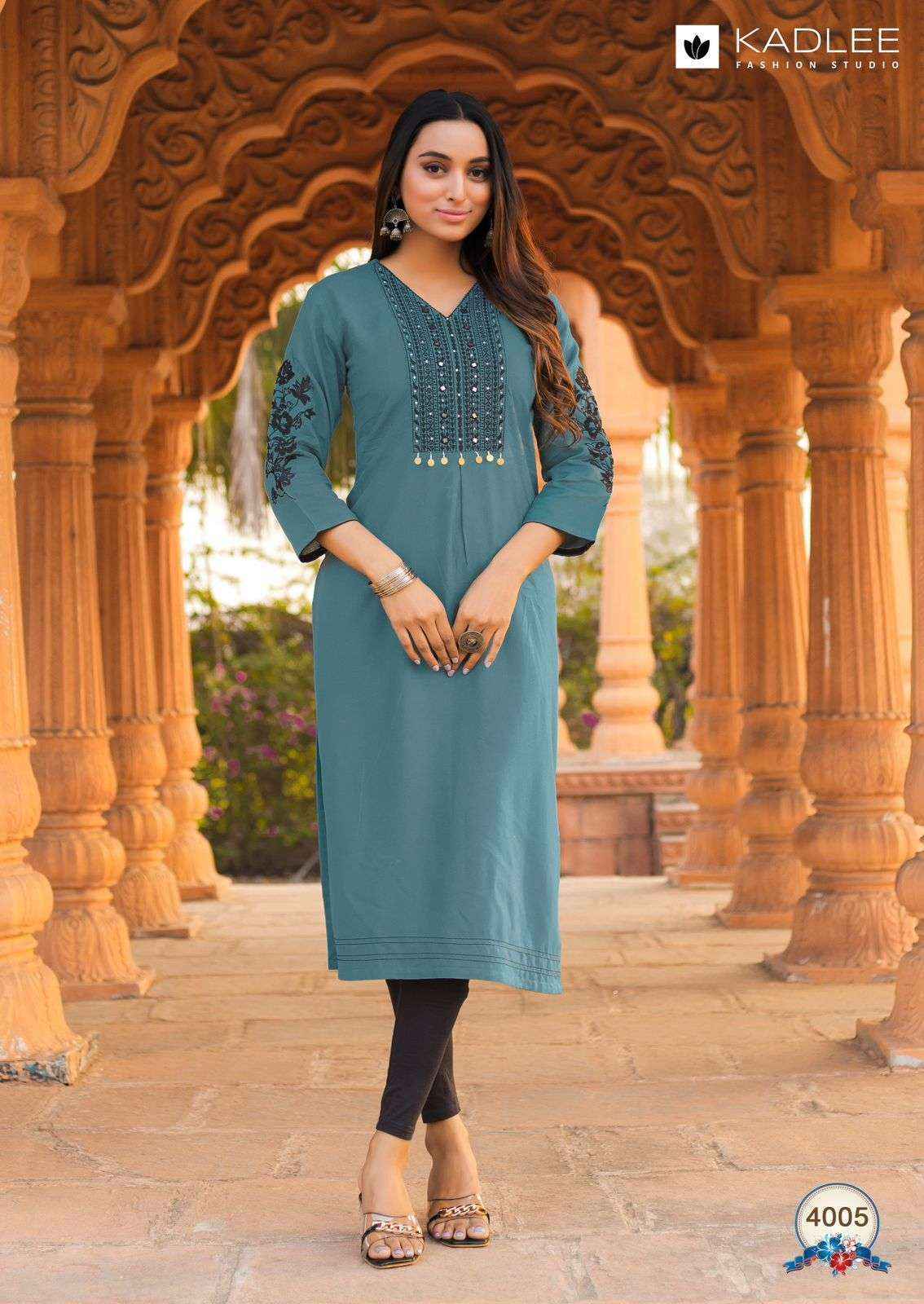 Kadlee Ladlee Rayon Kurti Wholesale Rate ( 6 Pcs Catalog )