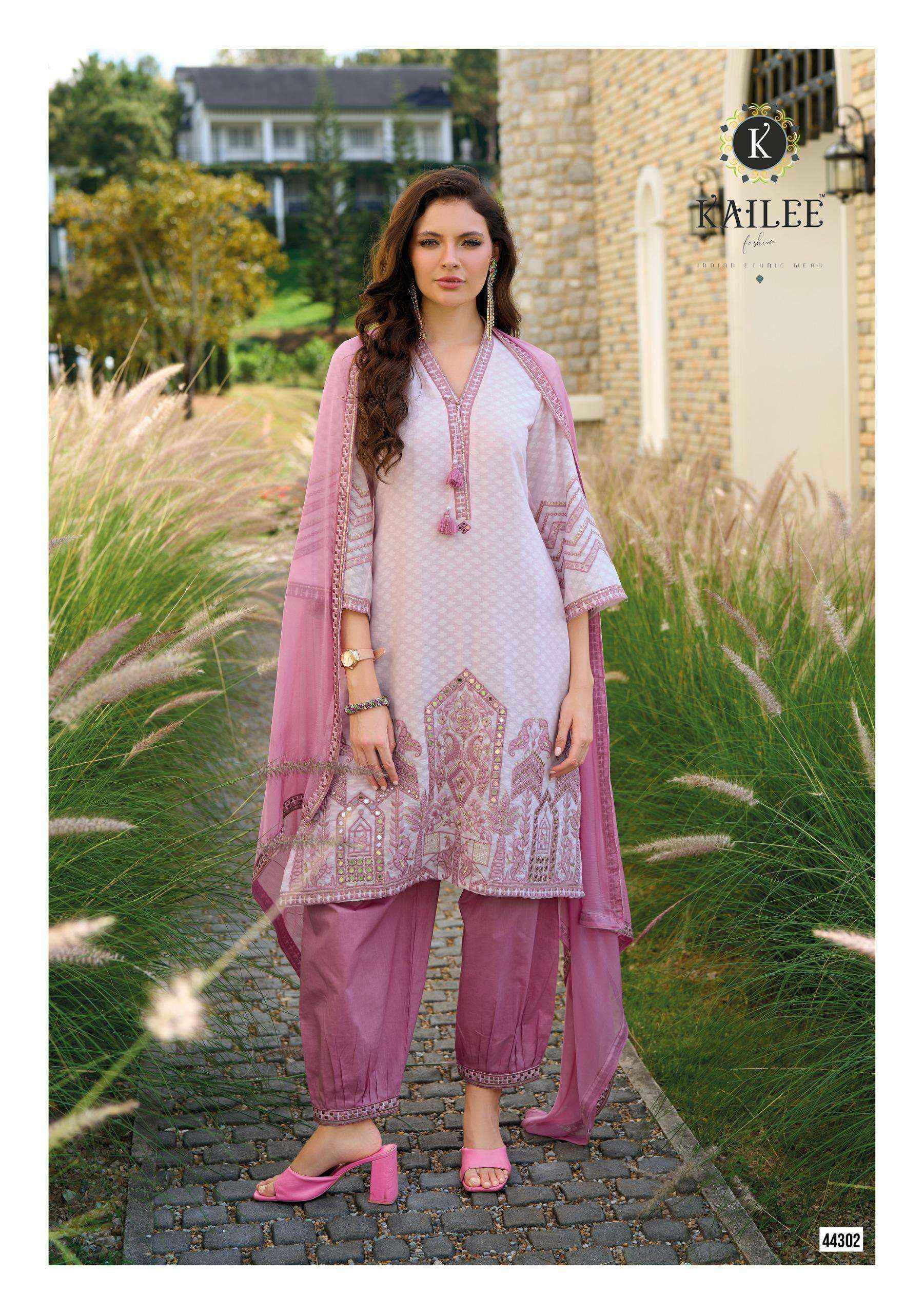 KAILEE FASHION SEHRA COTTON BEAUTIFUL DESIGNER LOOK LADIES SUIT ( 3 PCS CATALOGUE )