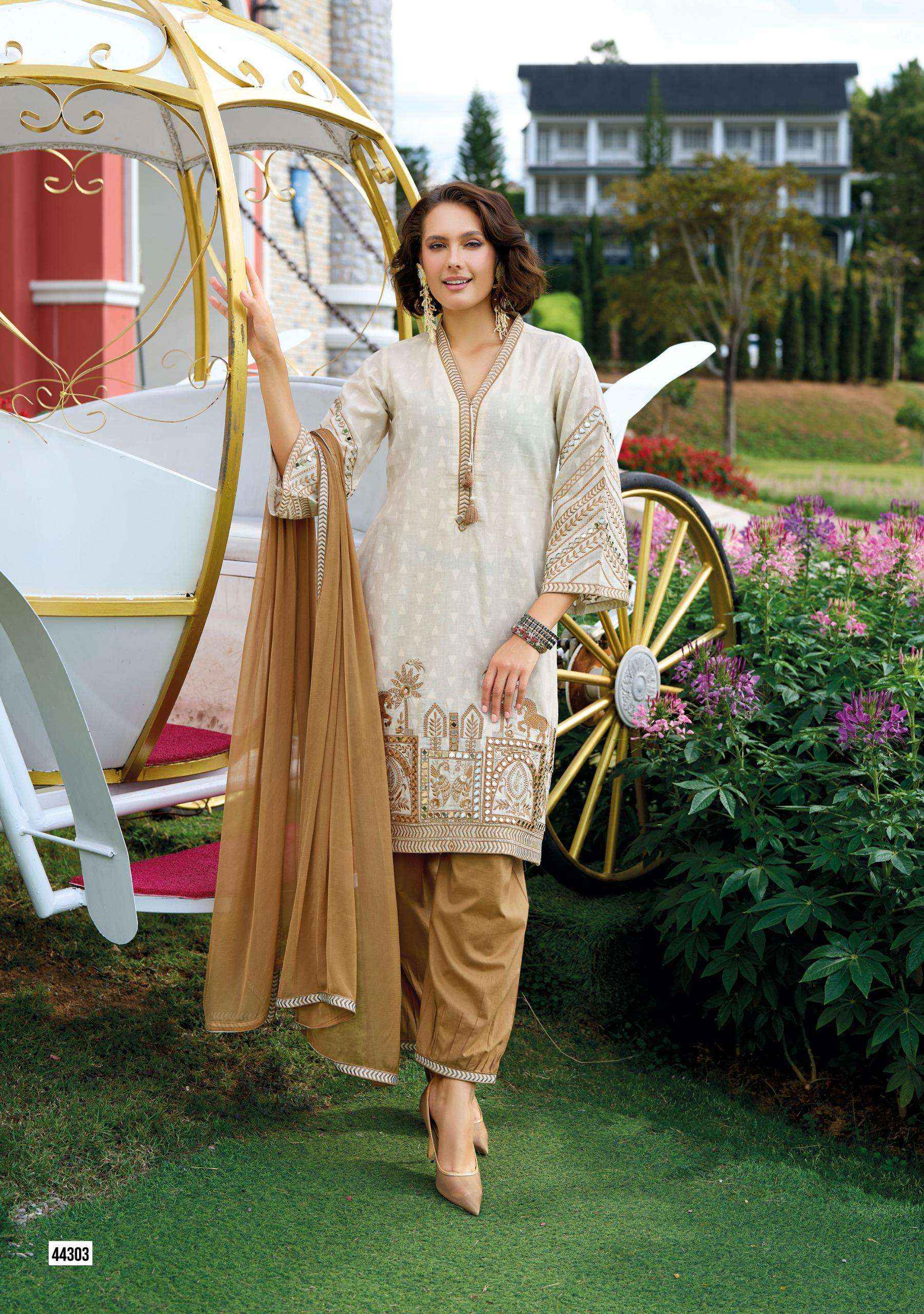 KAILEE FASHION SEHRA COTTON BEAUTIFUL DESIGNER LOOK LADIES SUIT ( 3 PCS CATALOGUE )