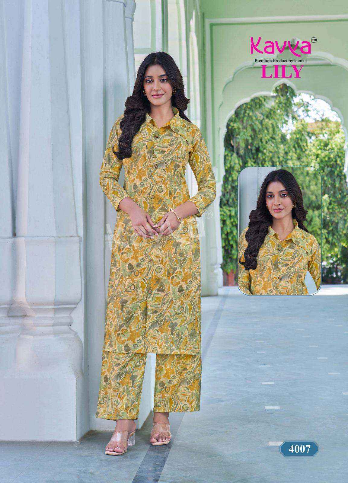 Kavya Lily Vol 4 Rayon CO Ord Set Wholesale Rate ( 10 Pcs Catalog )