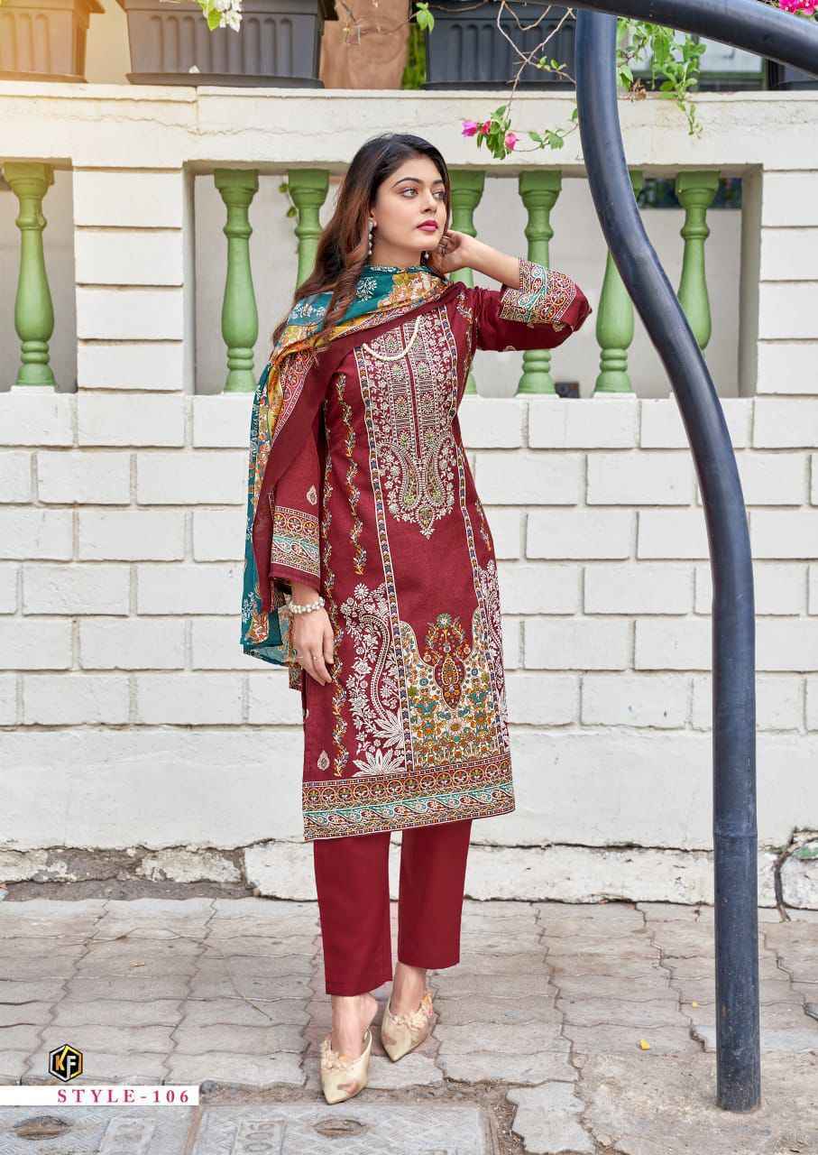 KEVAL FAB JAZMIN COTTON EMBROIDERED DRESS MATERIAL AT WHOLESALE PRICE ( 8 PCS CATALOG )