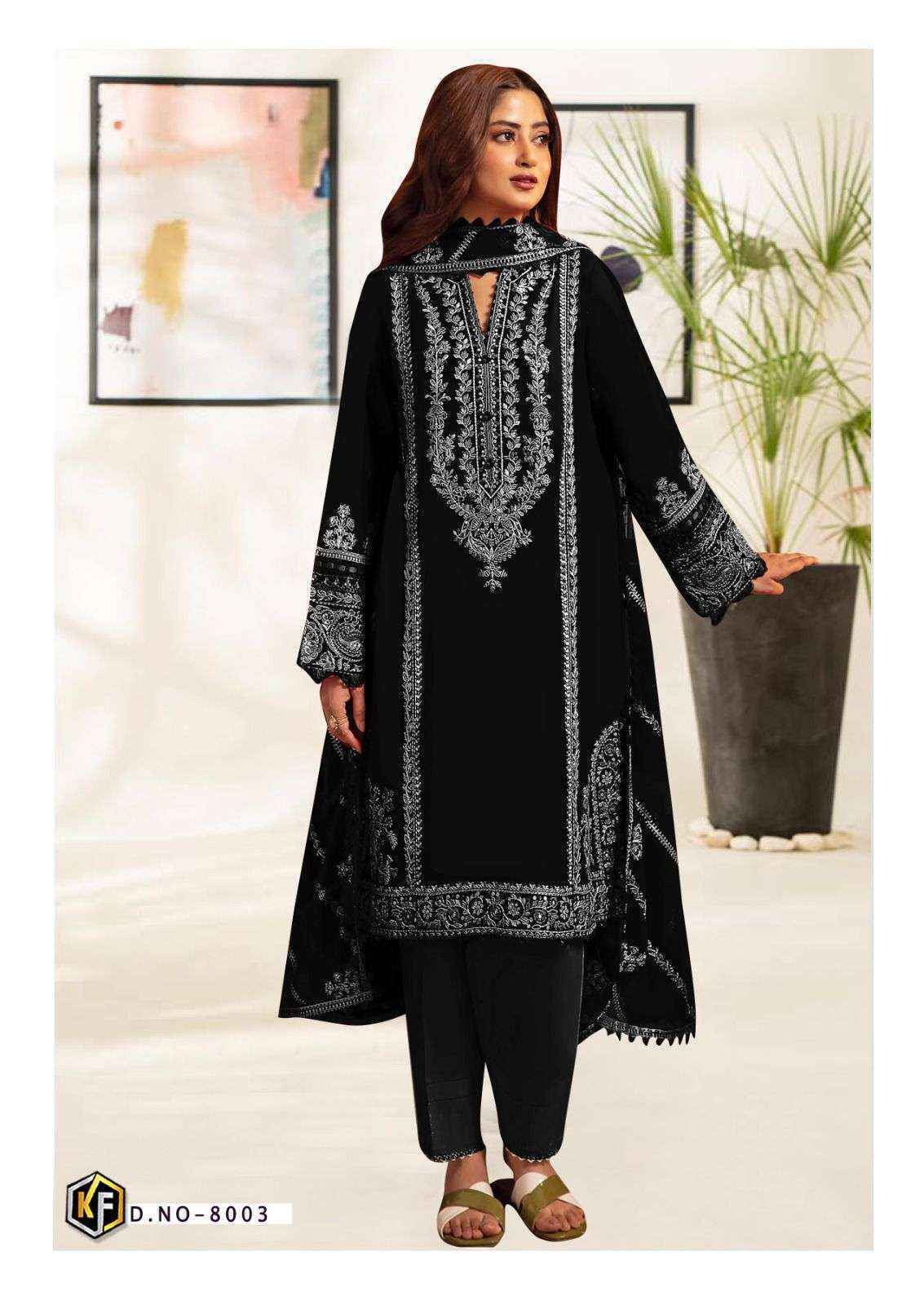 Keval Fab Roha Black & White Vol 8 Cotton Dress Material Wholesale Price ( 6 pcs Catalogue )