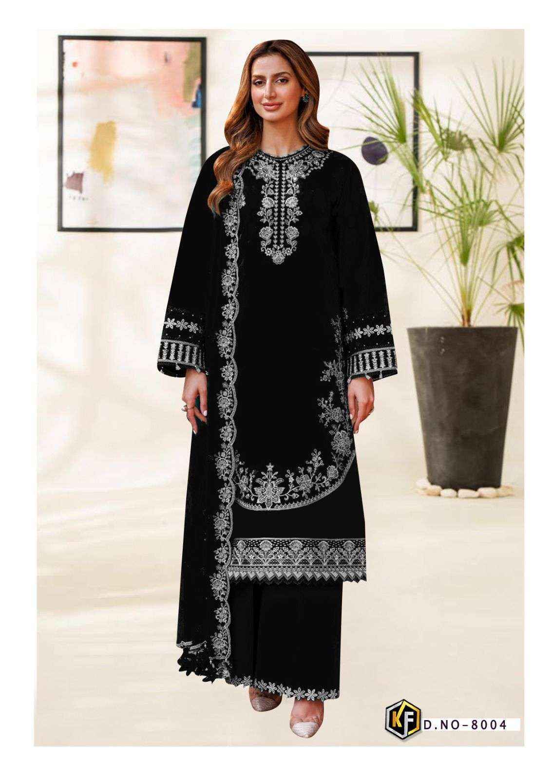 Keval Fab Roha Black & White Vol 8 Cotton Dress Material Wholesale Price ( 6 pcs Catalogue )