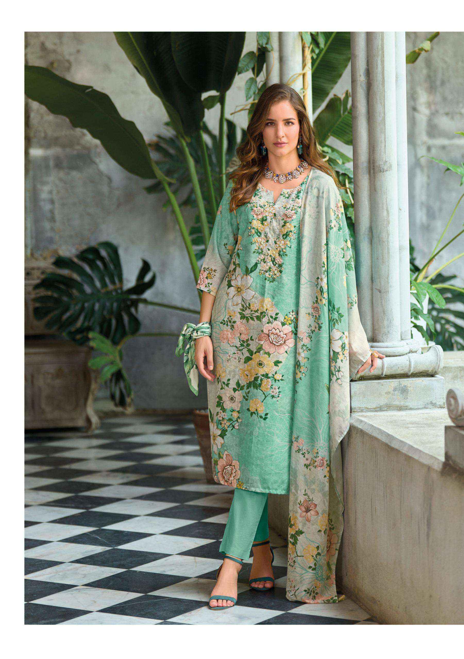 LADY LEELA SUMMER PASTELS VOL 2 LINEN COTTON READYMADE SUITS ( 6 PCS CATALOG )