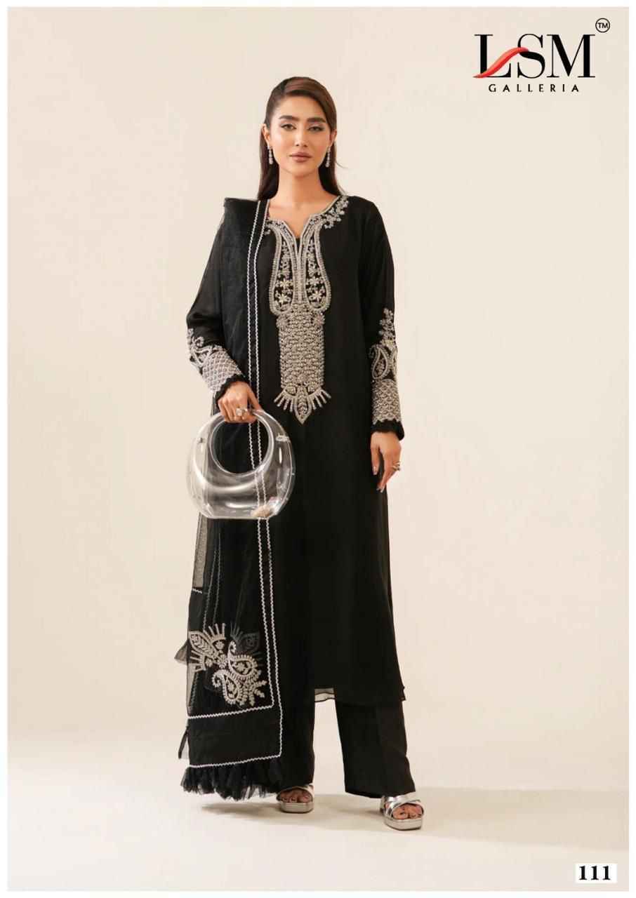 LSM Galleria Black & White Cotton Salwar Kameez Wholesale Price ( 6 Pcs Catalog )