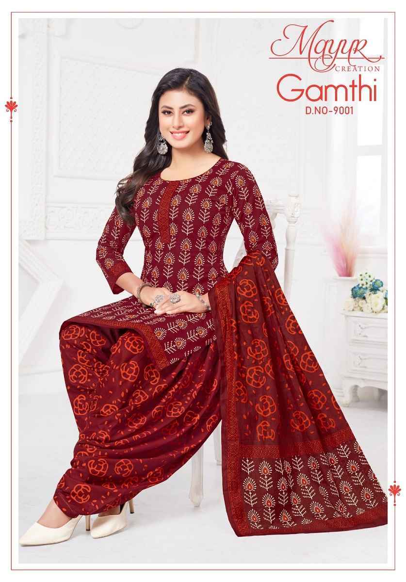 Mayur Creation Gamthi Vol 9 Cotton Dress Material New Catalog ( 10 pcs Catalogue )