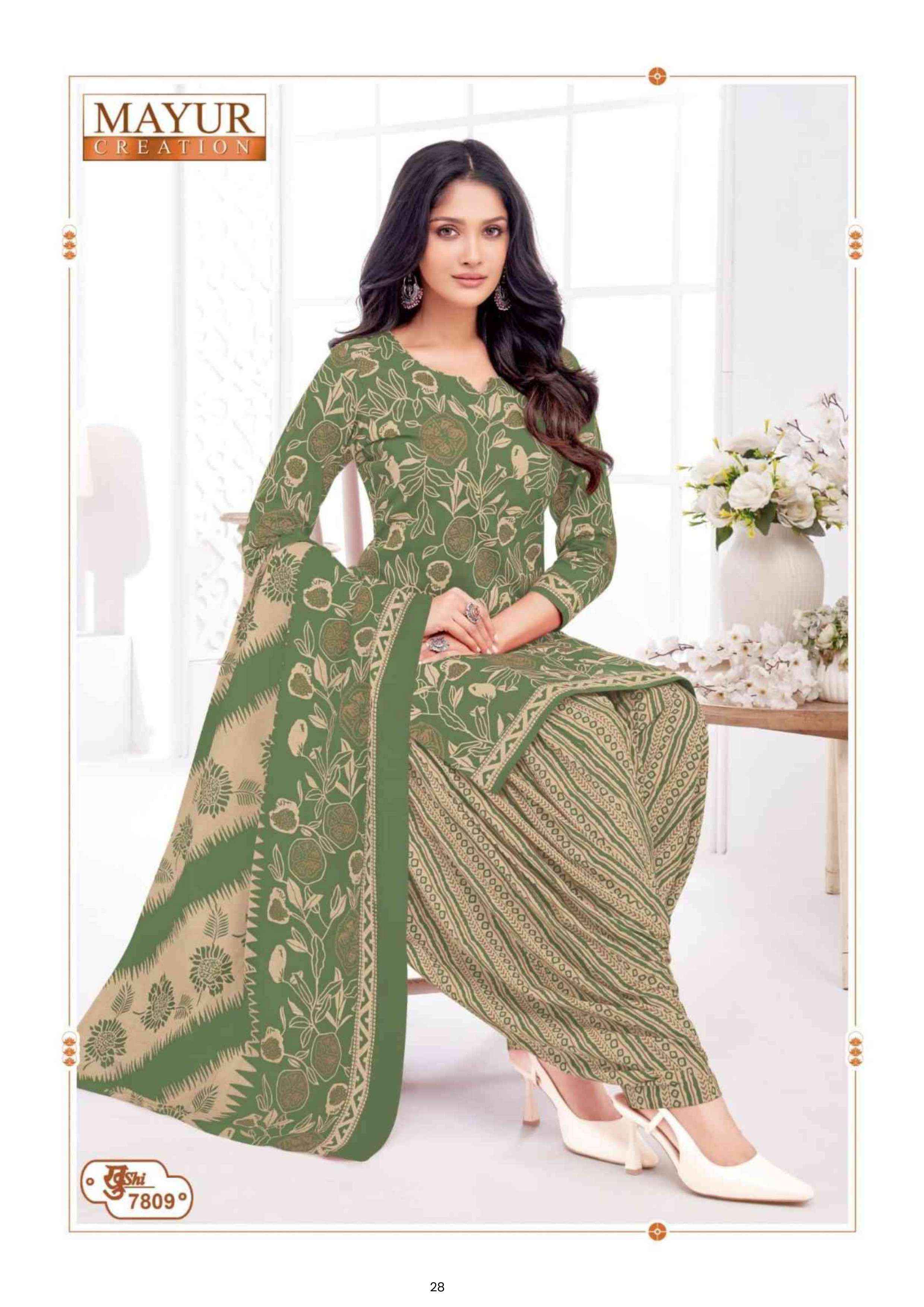 MAYUR CREATION KHUSHI VOL 78 COTTON PRINT PATIYALA SUITS ( 24 PCS CATALOGUE )