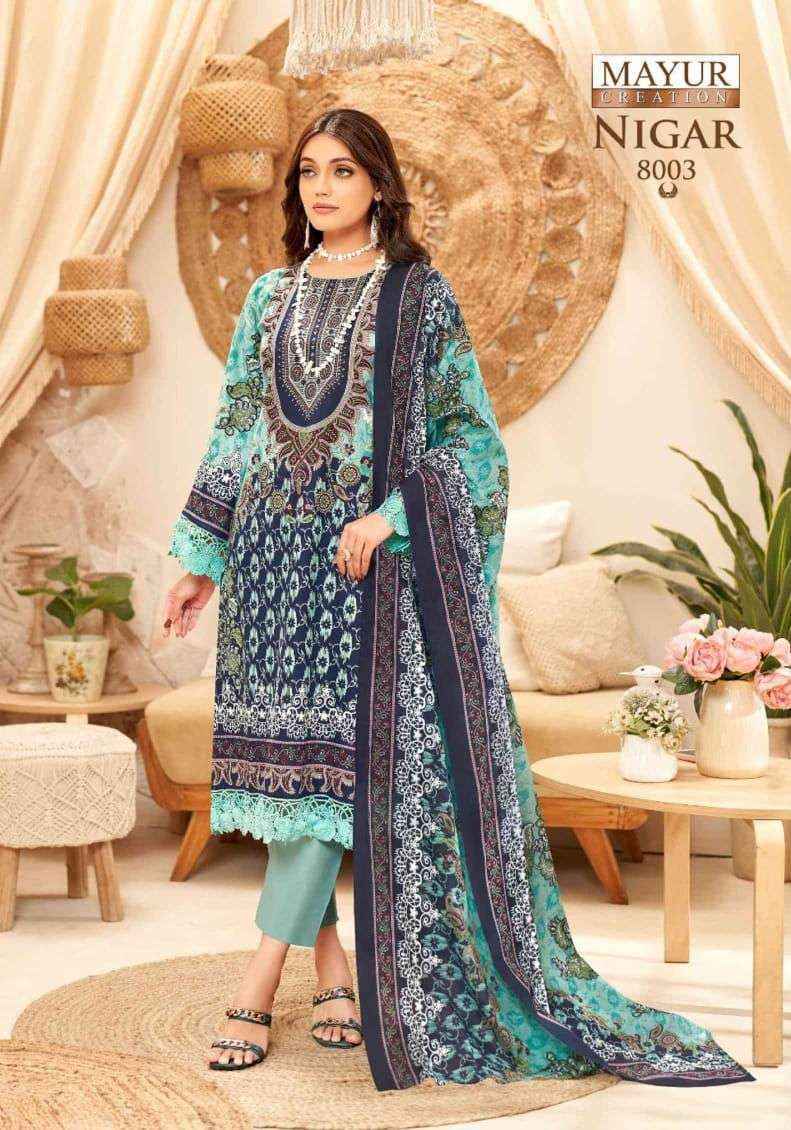 Mayur Creation Nigar Vol 8 Cotton Dress Material Latest Catalog (  8 pcs Catalogue )