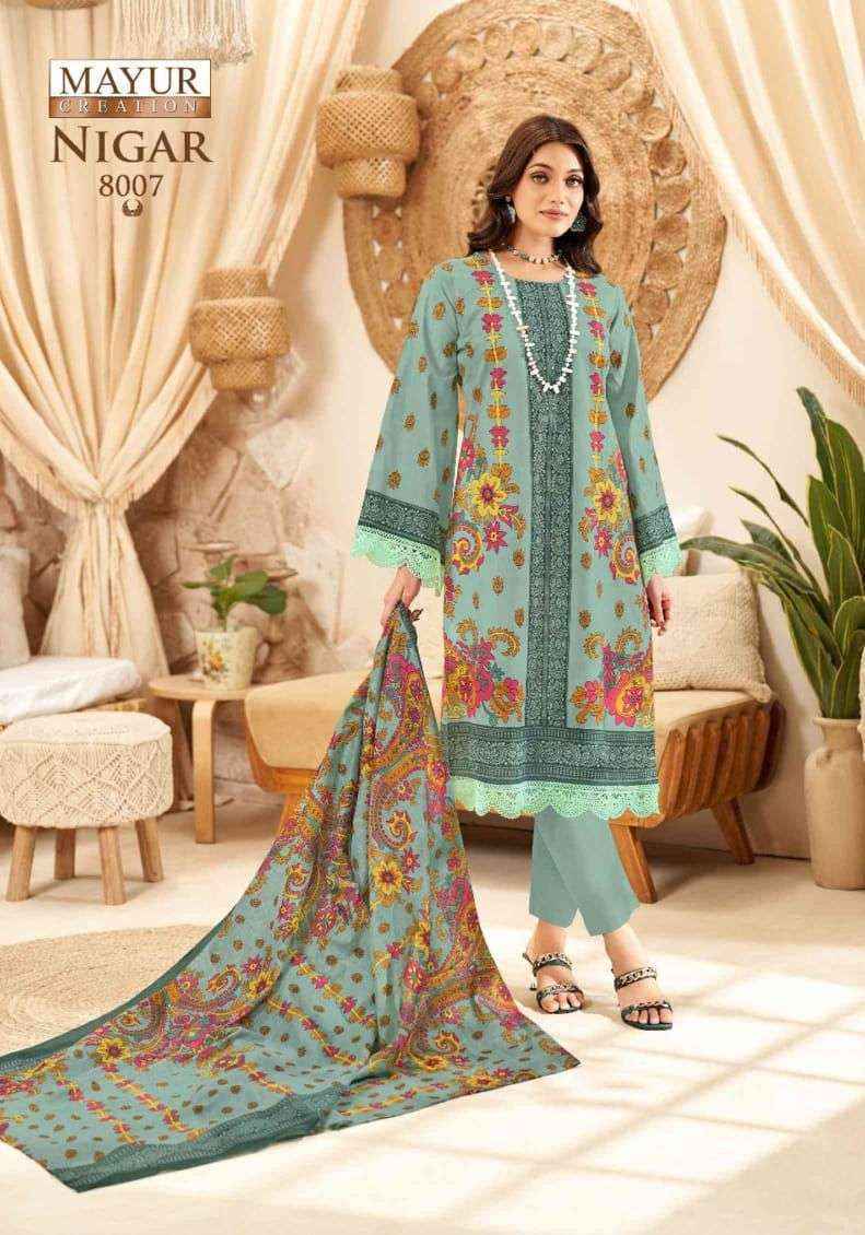 Mayur Creation Nigar Vol 8 Cotton Dress Material Latest Catalog (  8 pcs Catalogue )
