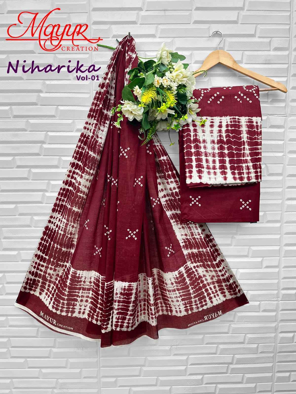 Mayur Creation Niharika Vol 1 Cotton Dress Material Surat Wholesale ( 10 pcs Catalogue )