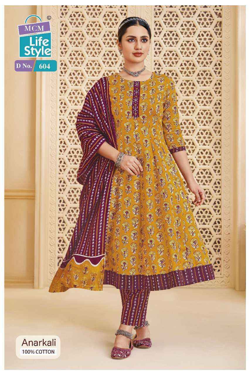 MCM Lifestyle Anarkali Vol 6 Cotton Kurti Combo Wholesale Surat ( 10 pcs Catalogue )