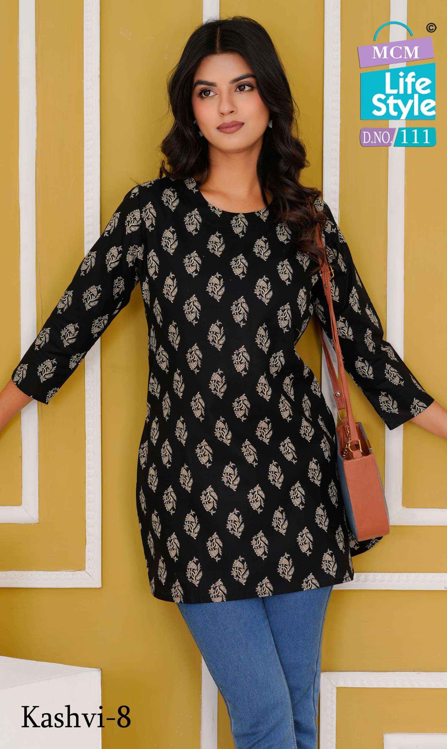 MCM LIFESTYLE KASHVI VOL 8 COTTON PRINT FANCY SHORT TOP WHOLESALE PRICE ( 10 PCS CATALOG )