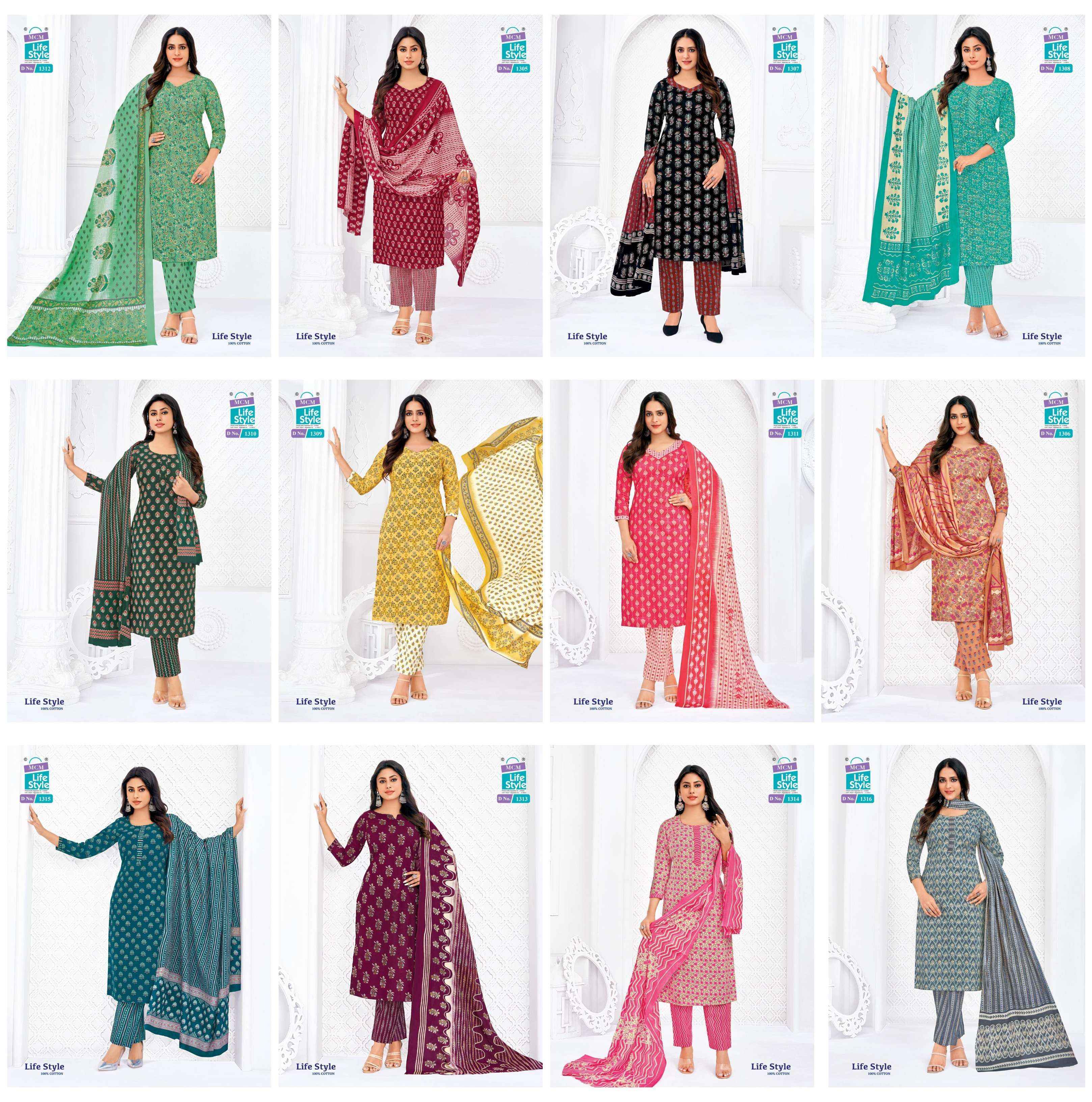 MCM Lifestyle Vol 13 Cotton Readymade Suits Wholesale Textile ( 12 pcs Catalogue )