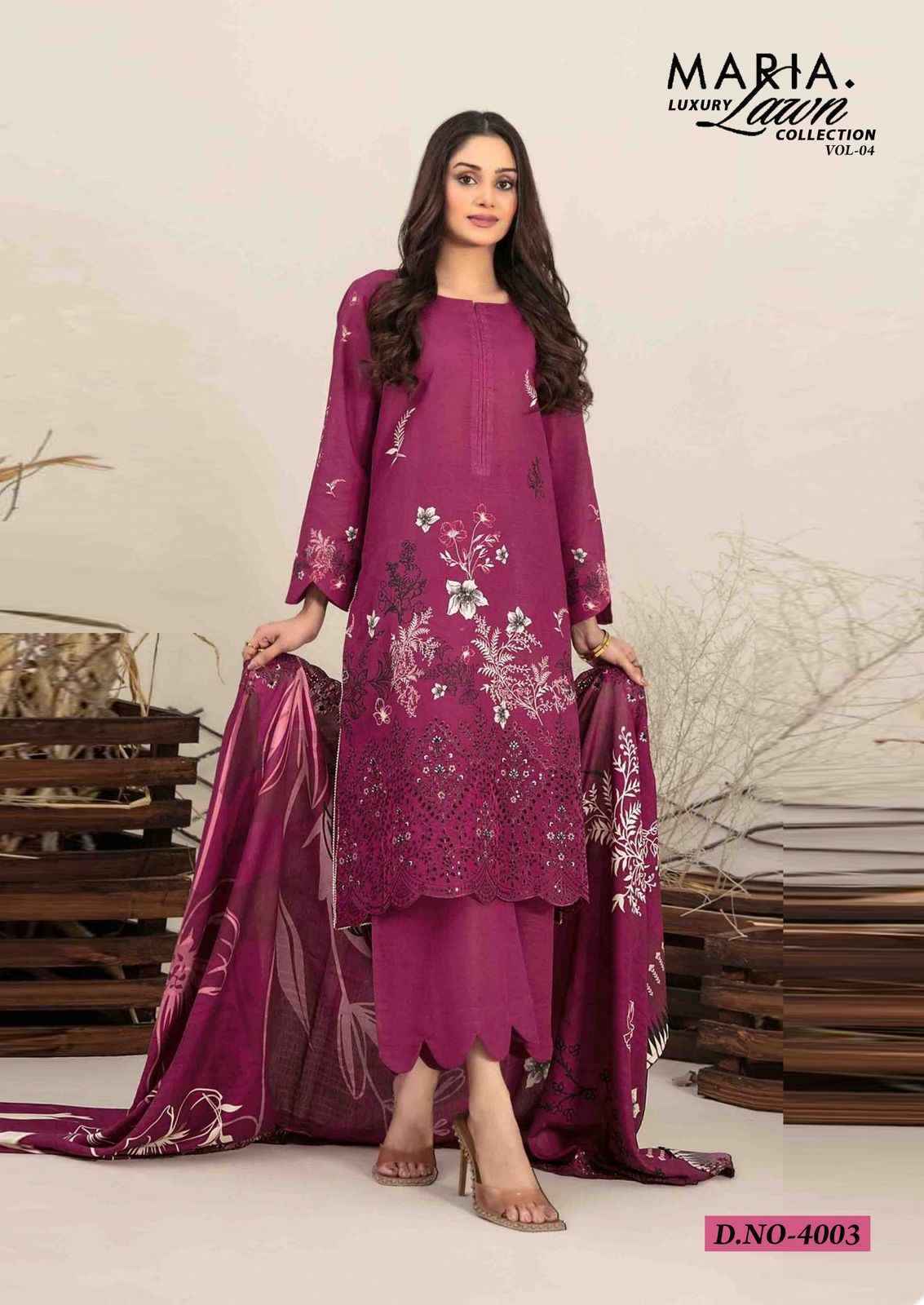 Miss World Choice Maria Vol 4 Cotton Dress Material Wholesale Surat ( 6 pcs Catalogue )