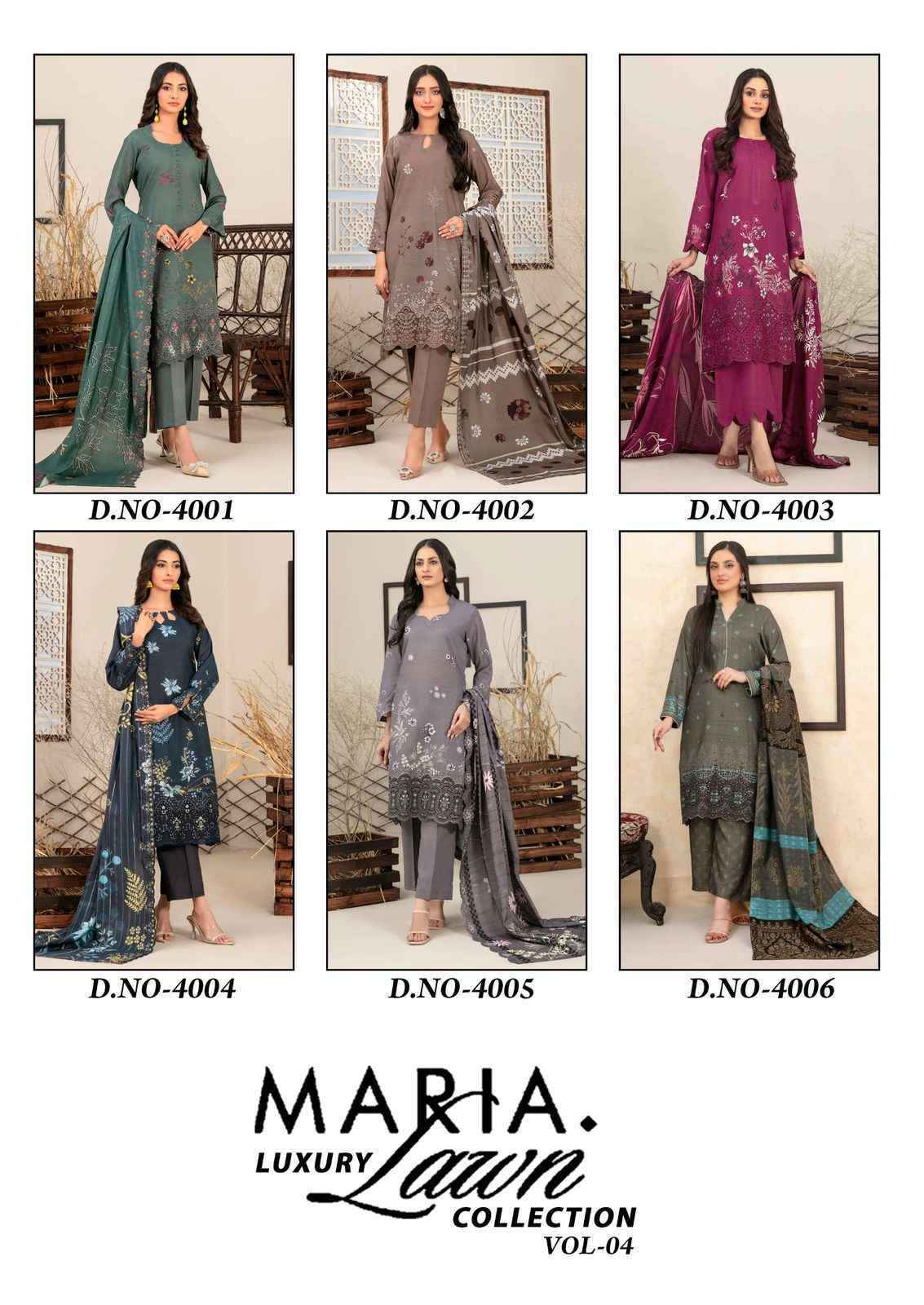 Miss World Choice Maria Vol 4 Cotton Dress Material Wholesale Surat ( 6 pcs Catalogue )