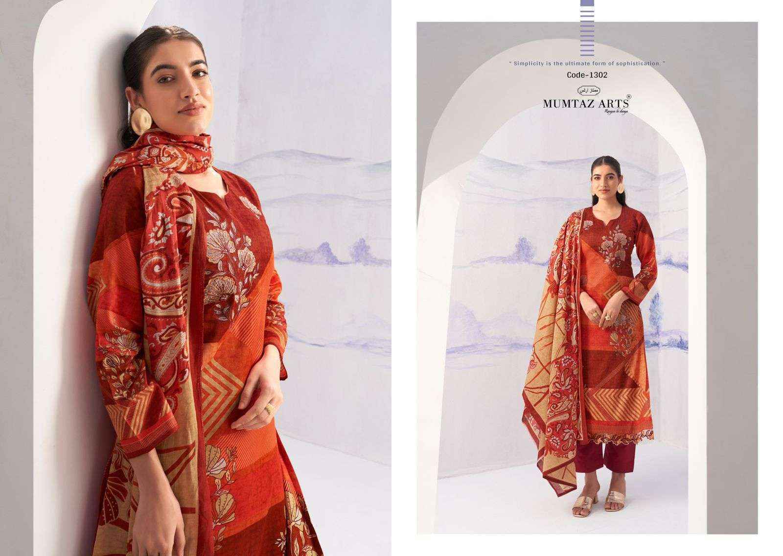 Mumtaz Arts Noor Jam Satin Dress Material Surat Wholesale ( 5 pcs Catalogue )