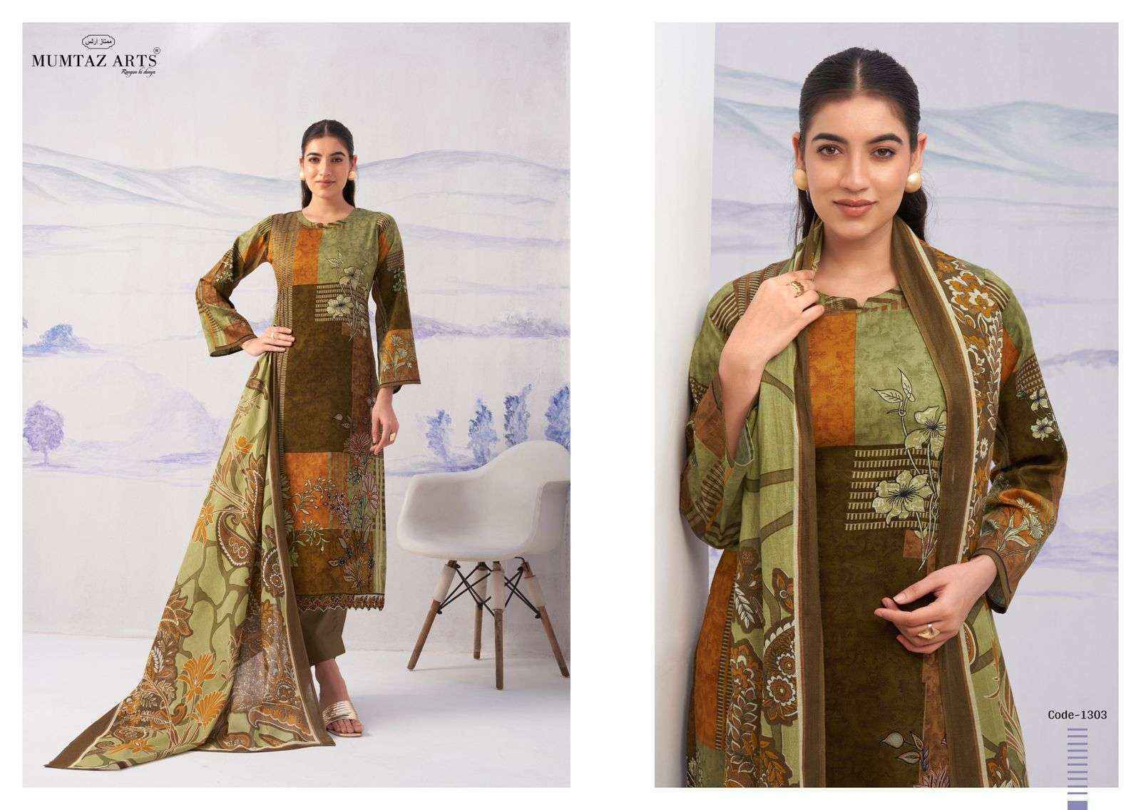 Mumtaz Arts Noor Jam Satin Dress Material Surat Wholesale ( 5 pcs Catalogue )