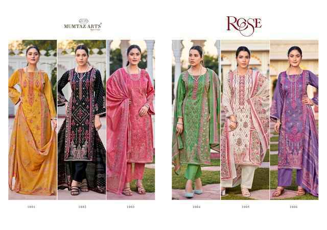 Mumtaz Arts Rose Jam Satin Dress Material Surat Wholesale ( 6 pcs Catalogue )