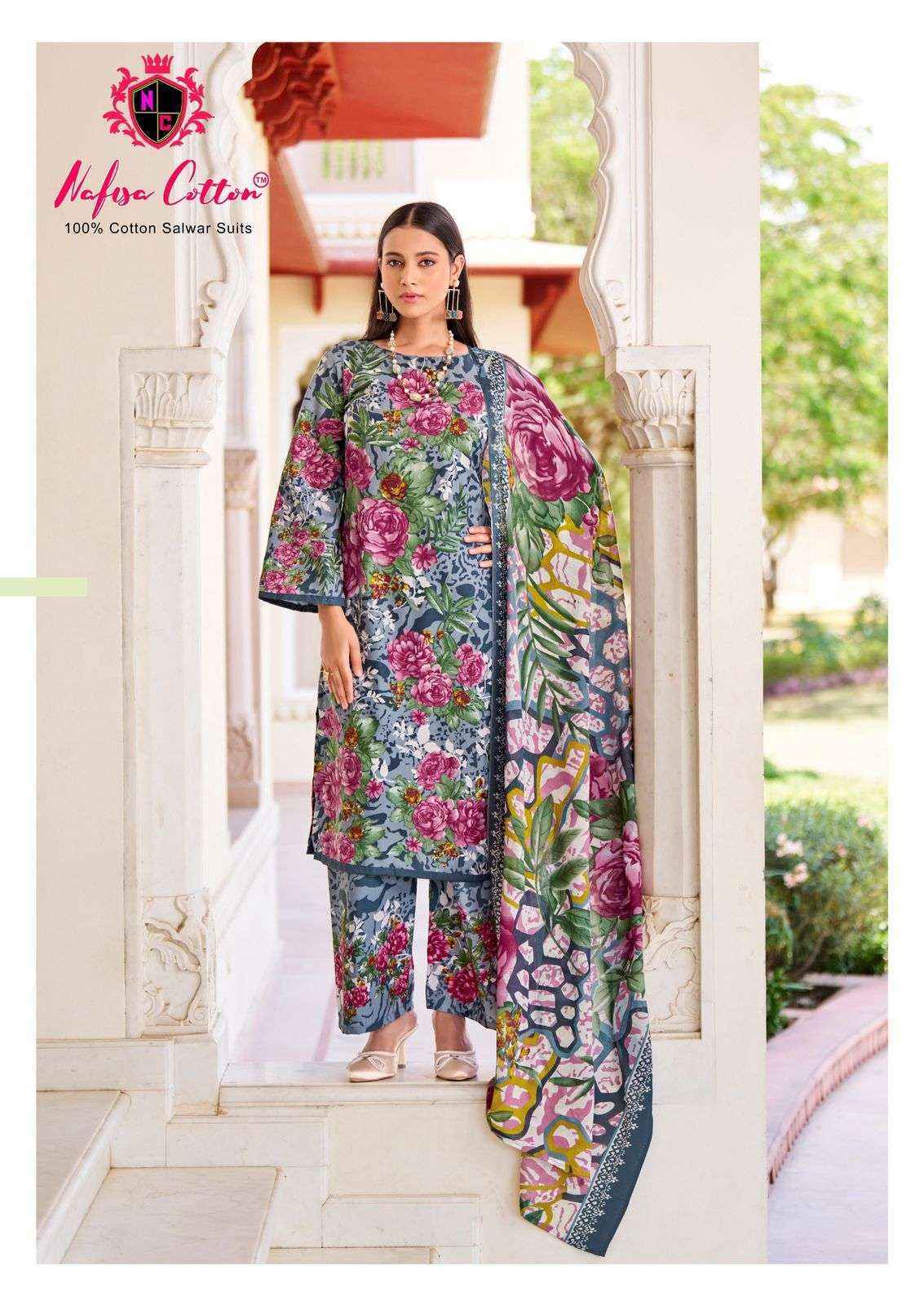 Nafisa Cotton Hoor Printed Summer Edition 25 Cotton Salwar Kameez Wholesale Rate ( 6 Pcs Catalog )