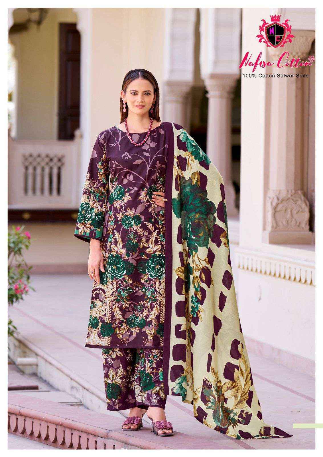 Nafisa Cotton Hoor Printed Summer Edition 25 Cotton Salwar Kameez Wholesale Rate ( 6 Pcs Catalog )