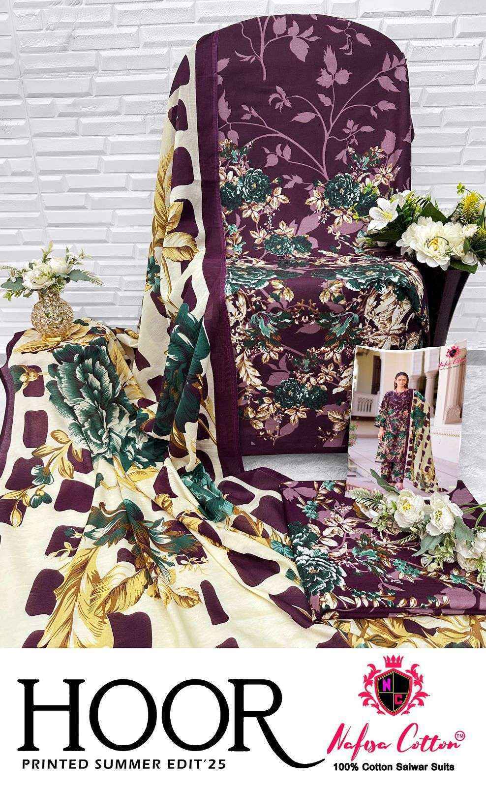 Nafisa Cotton Hoor Printed Summer Edition 25 Cotton Salwar Kameez Wholesale Rate ( 6 Pcs Catalog )