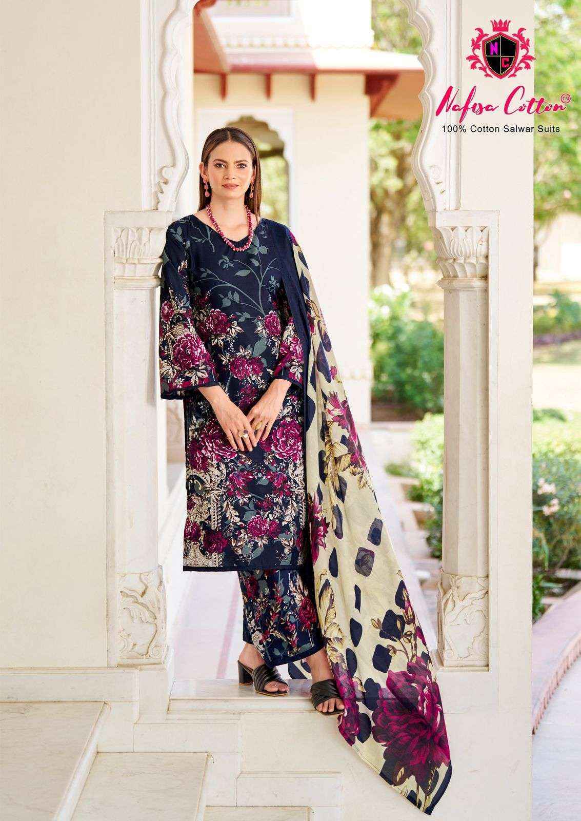 Nafisa Cotton Hoor Printed Summer Edition 25 Cotton Salwar Kameez Wholesale Rate ( 6 Pcs Catalog )