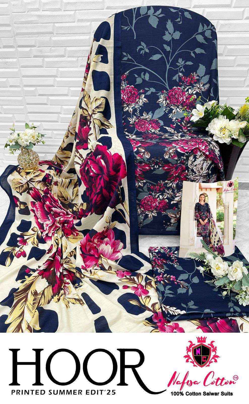 Nafisa Cotton Hoor Printed Summer Edition 25 Cotton Salwar Kameez Wholesale Rate ( 6 Pcs Catalog )