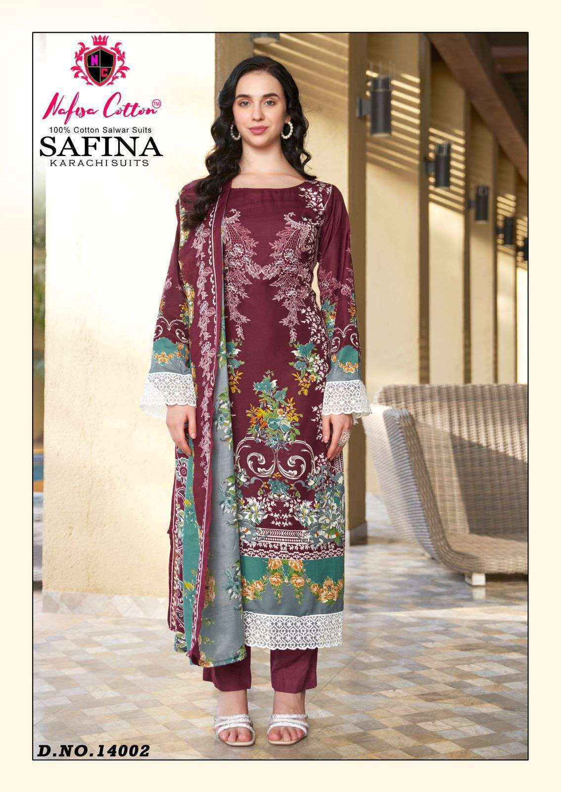 Nafisa Cotton Safina Vol 14 Cotton Salwar Suit Wholesale Price ( 6 Pcs Catalog )
