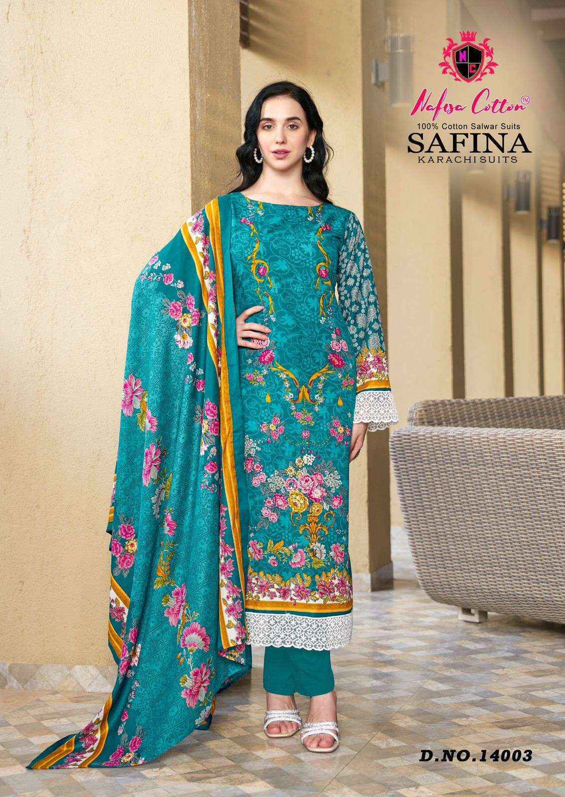 Nafisa Cotton Safina Vol 14 Cotton Salwar Suit Wholesale Price ( 6 Pcs Catalog )