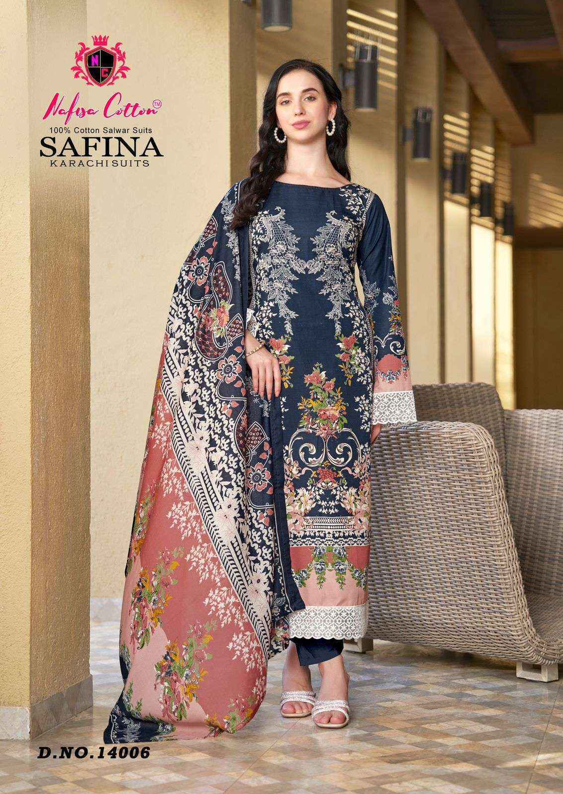 Nafisa Cotton Safina Vol 14 Cotton Salwar Suit Wholesale Price ( 6 Pcs Catalog )