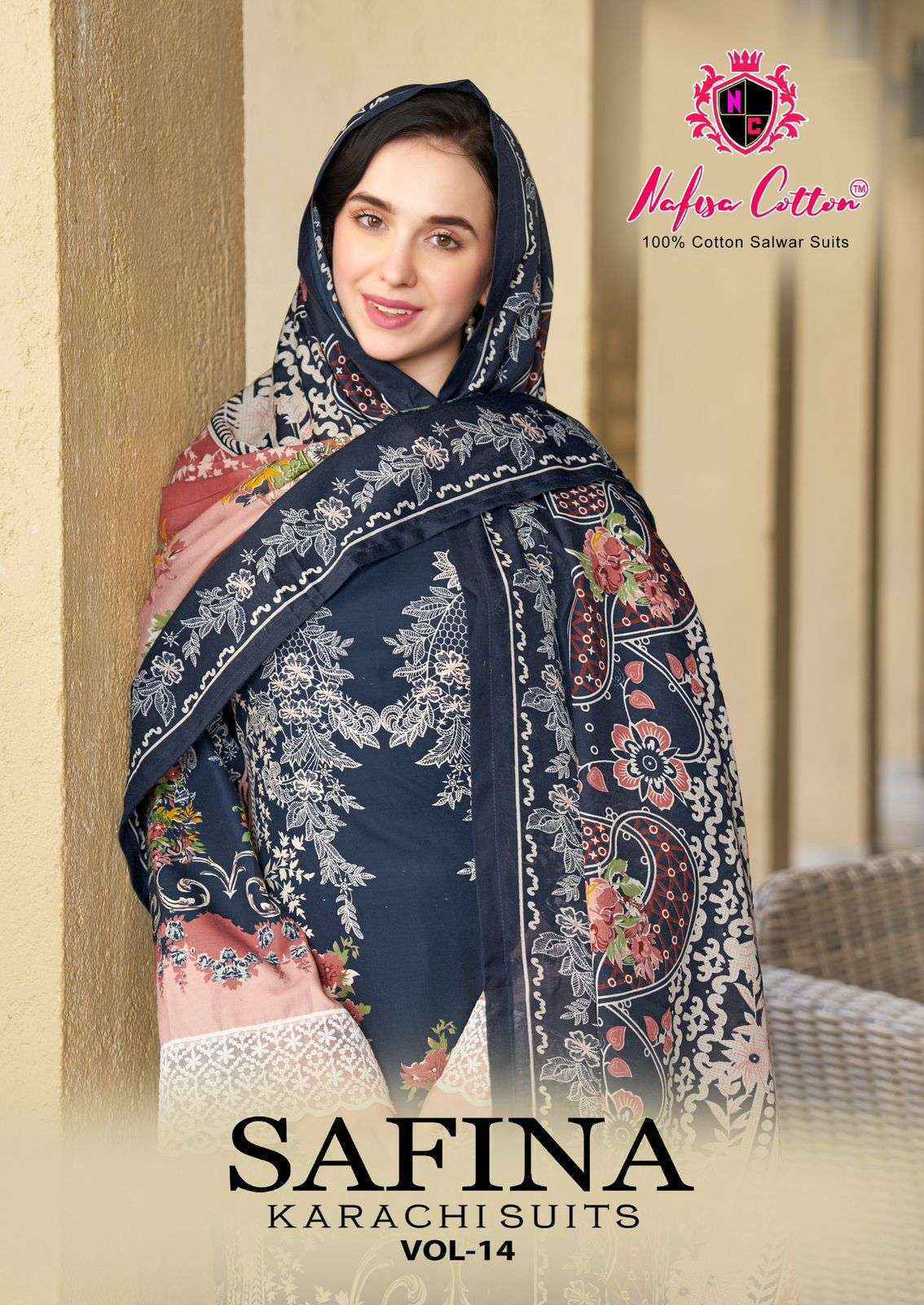 Nafisa Cotton Safina Vol 14 Cotton Salwar Suit Wholesale Price ( 6 Pcs Catalog )