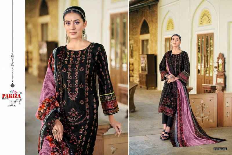 Pakiza Prints Khusboo Vol 57 Lawn Salwar Kameez Wholesale Rate ( 10 Pcs Catalog )